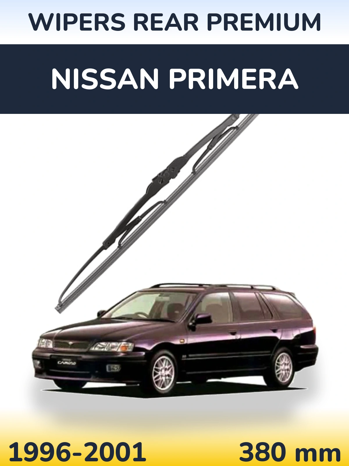 Zadní stěrač WIPERS REAR PREMIUM 380 mm pro Nissan Primera 1996-2001