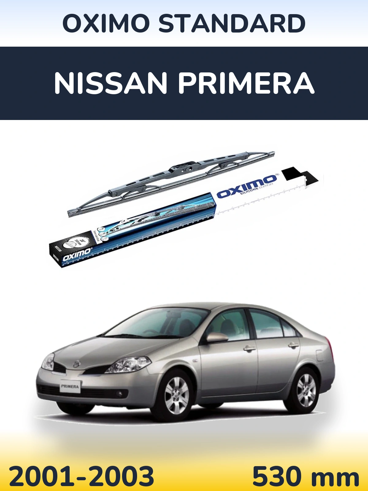 Zadní stěrač Oximo Standard 525 mm pro Nissan Primera 2001-2003
