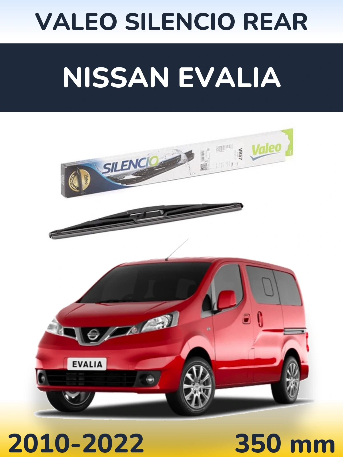 Zadní stěrač Valeo Silencio Rear 345 mm pro Nissan Evalia 2010-2022
