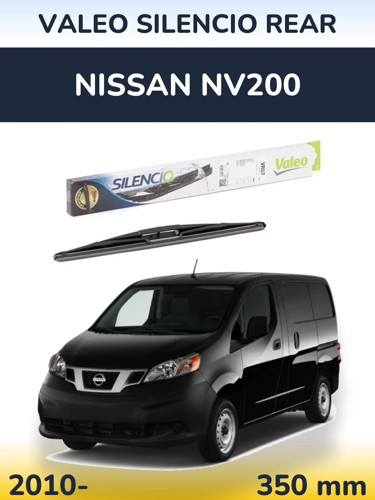 Zadní stěrač Valeo Silencio Rear 345 mm pro Nissan NV200 2010-2026