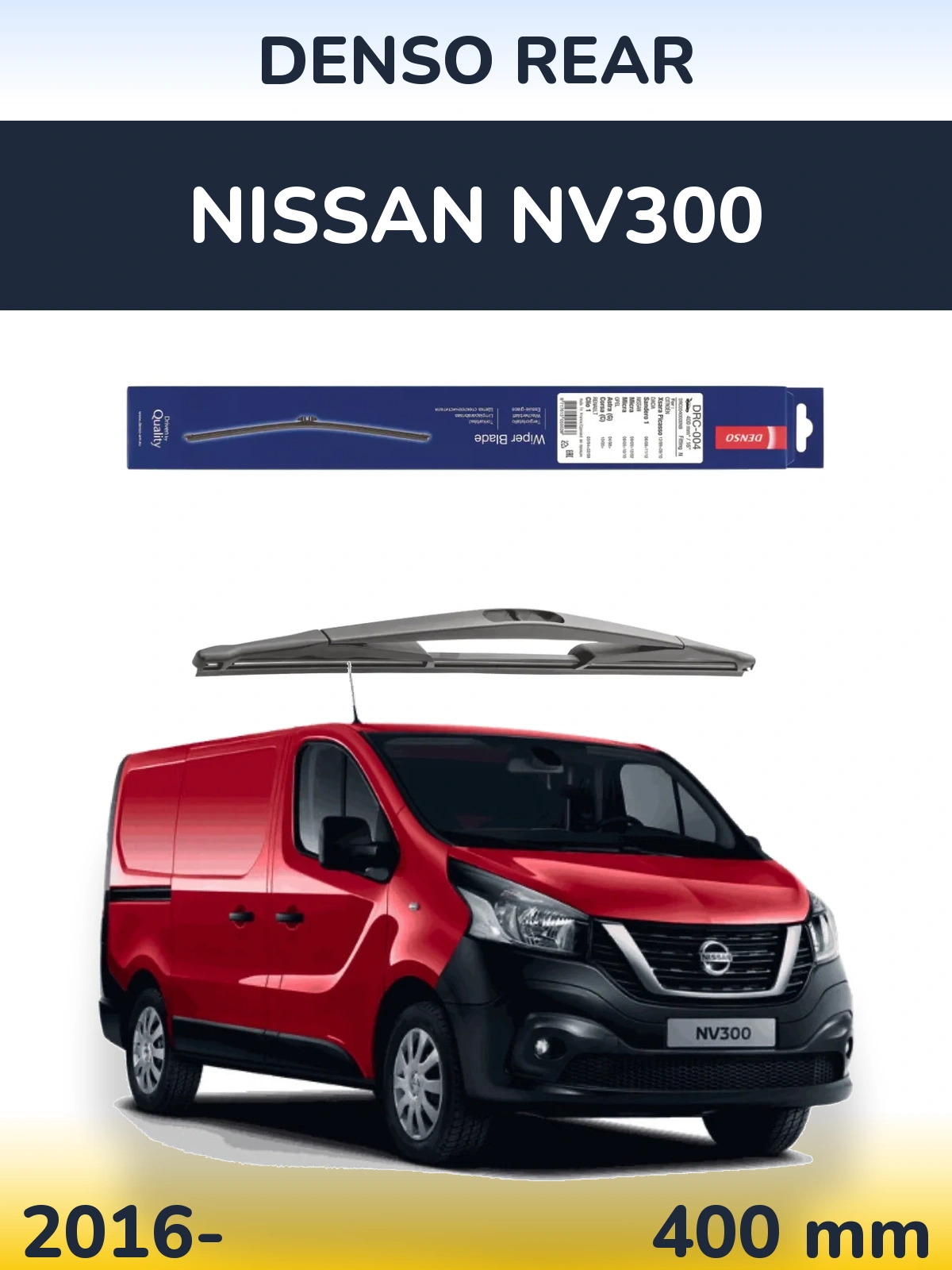 Zadní stěrač Denso Rear 400 mm pro Nissan NV300 2016-2026