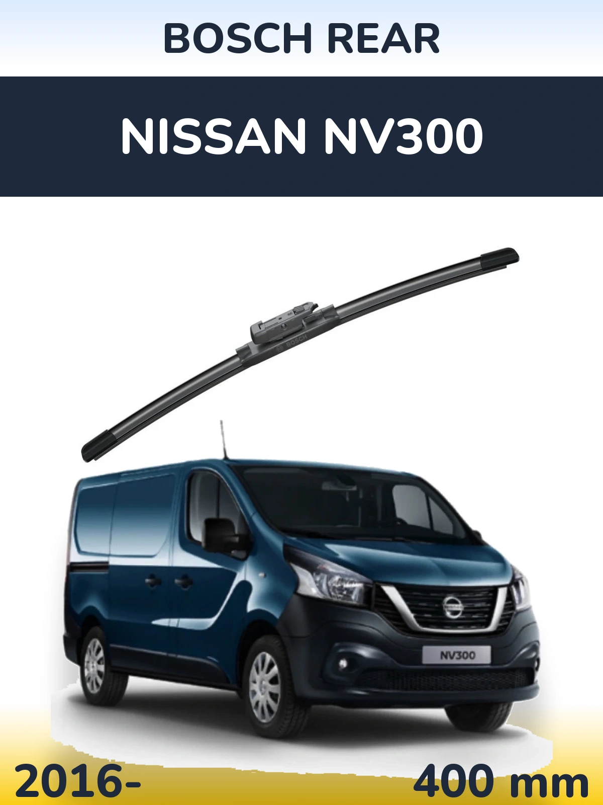 Zadní stěrač BOSCH Rear 400 mm pro Nissan NV300 2016-2026