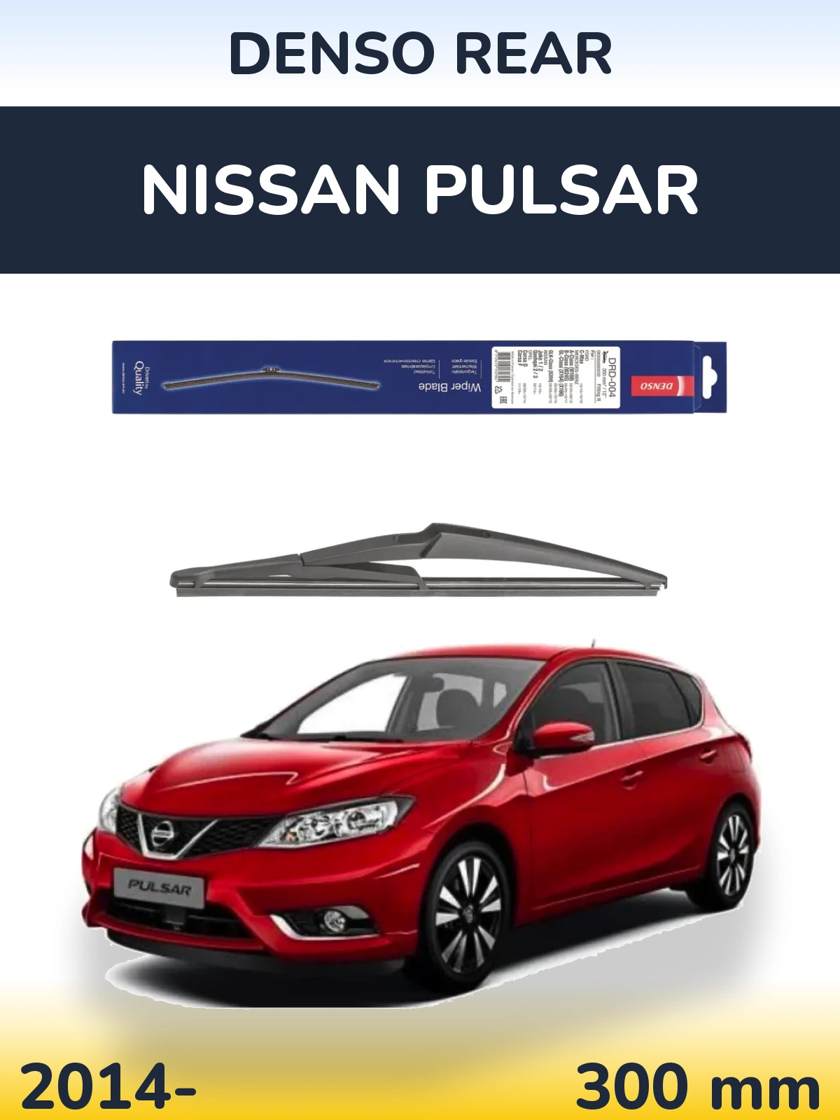 Zadní stěrač Denso Rear 300 mm pro Nissan Pulsar 2014-2026