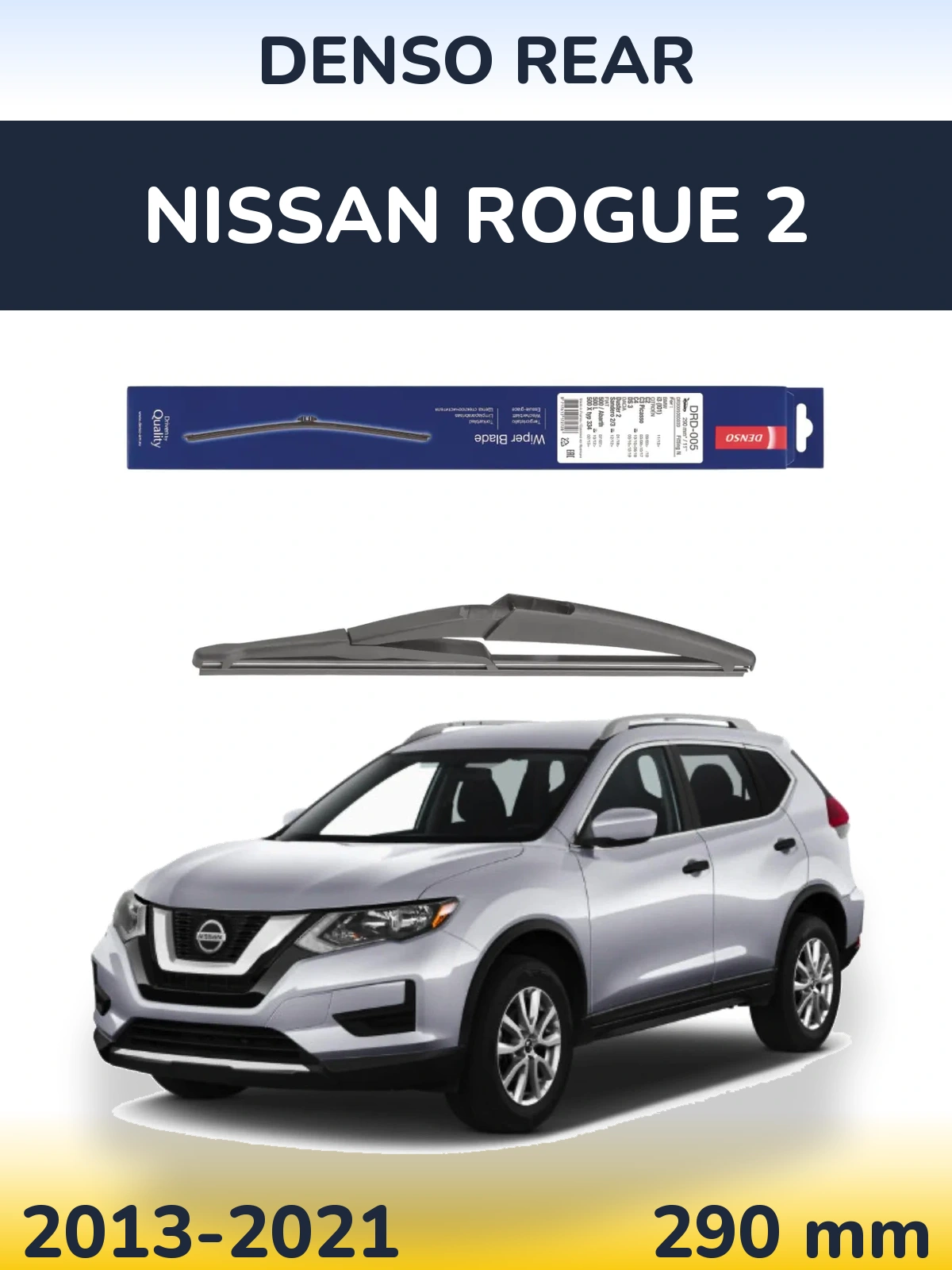 Zadní stěrač Denso Rear 290 mm pro Nissan Rogue 2 2013-2021