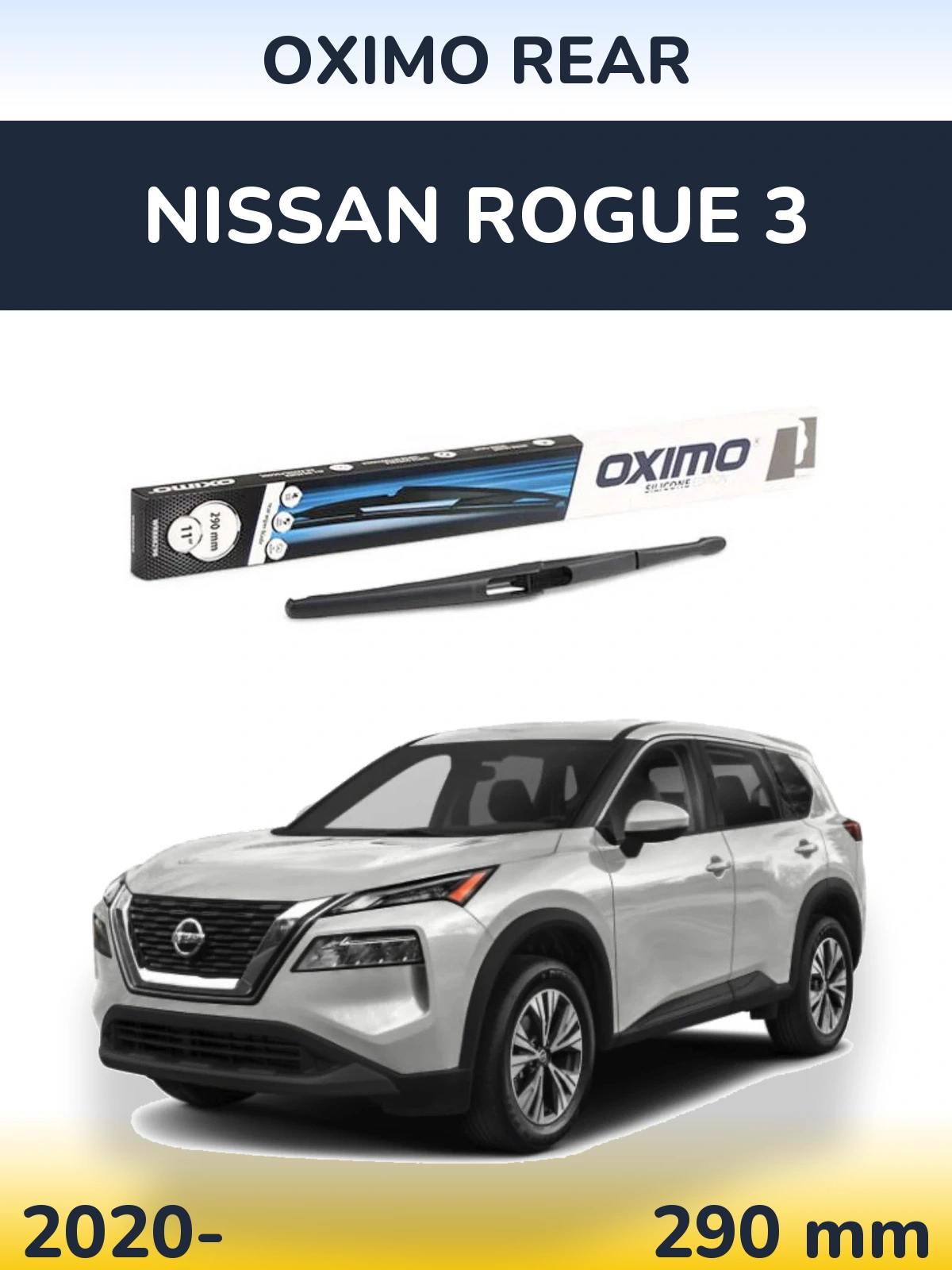 Zadní stěrač Oximo Rear 290 mm pro Nissan Rogue 3 2020-2026