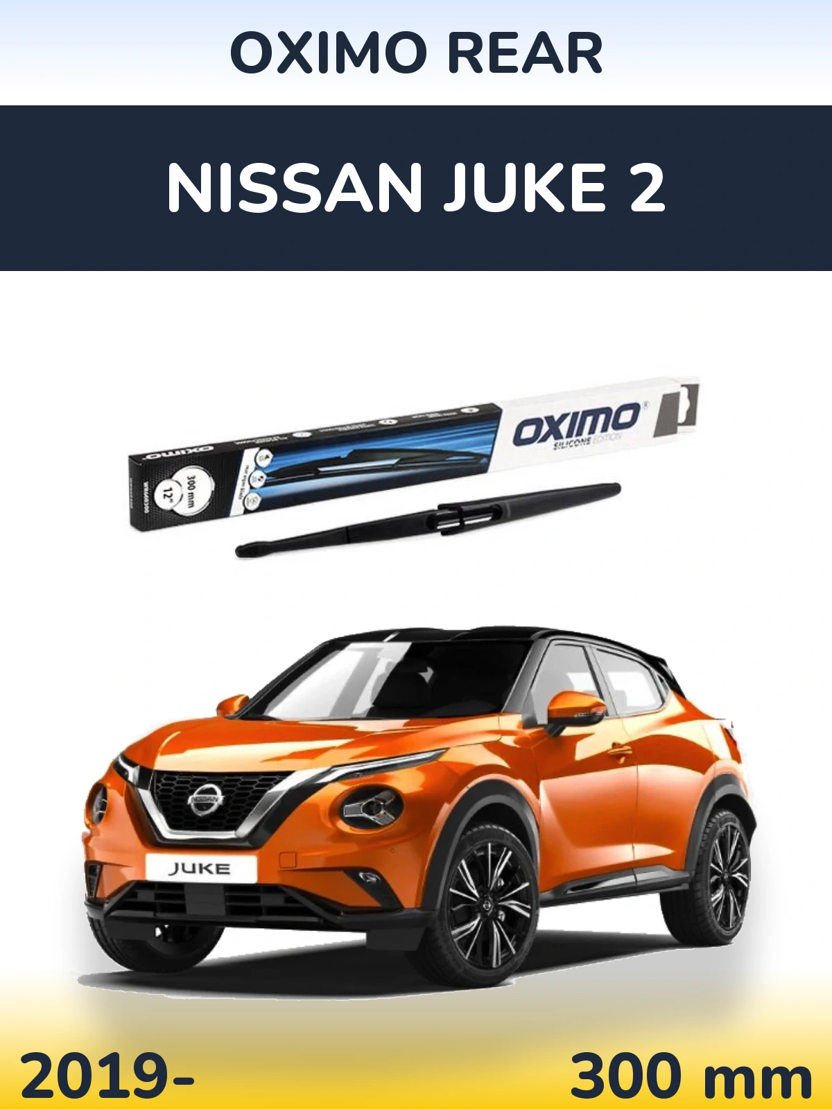 Zadní stěrač Oximo Rear 300 mm pro Nissan Juke 2 2019-2026