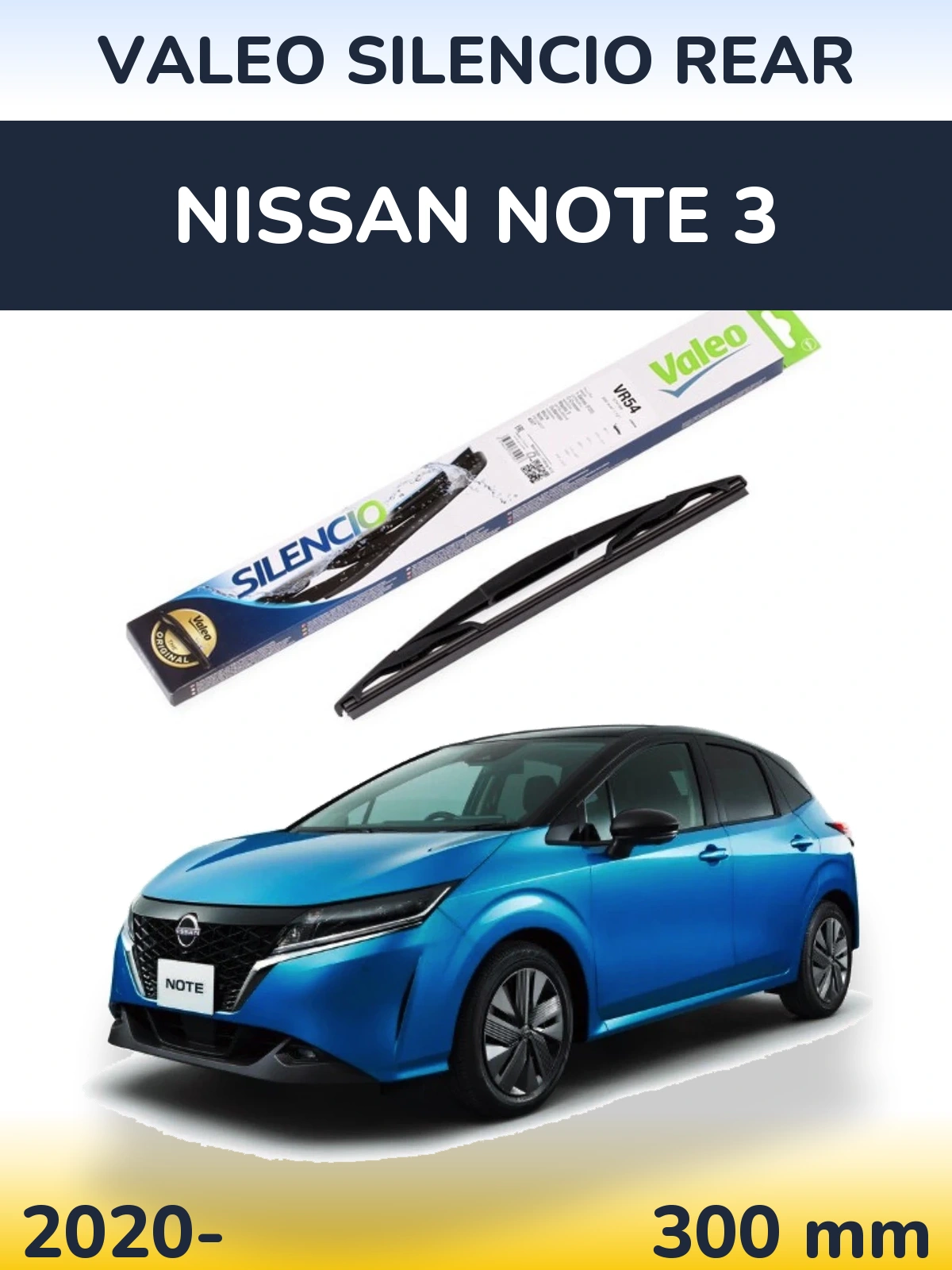 Zadní stěrač Valeo Silencio Rear 300 mm pro Nissan Note 3 2020-2026