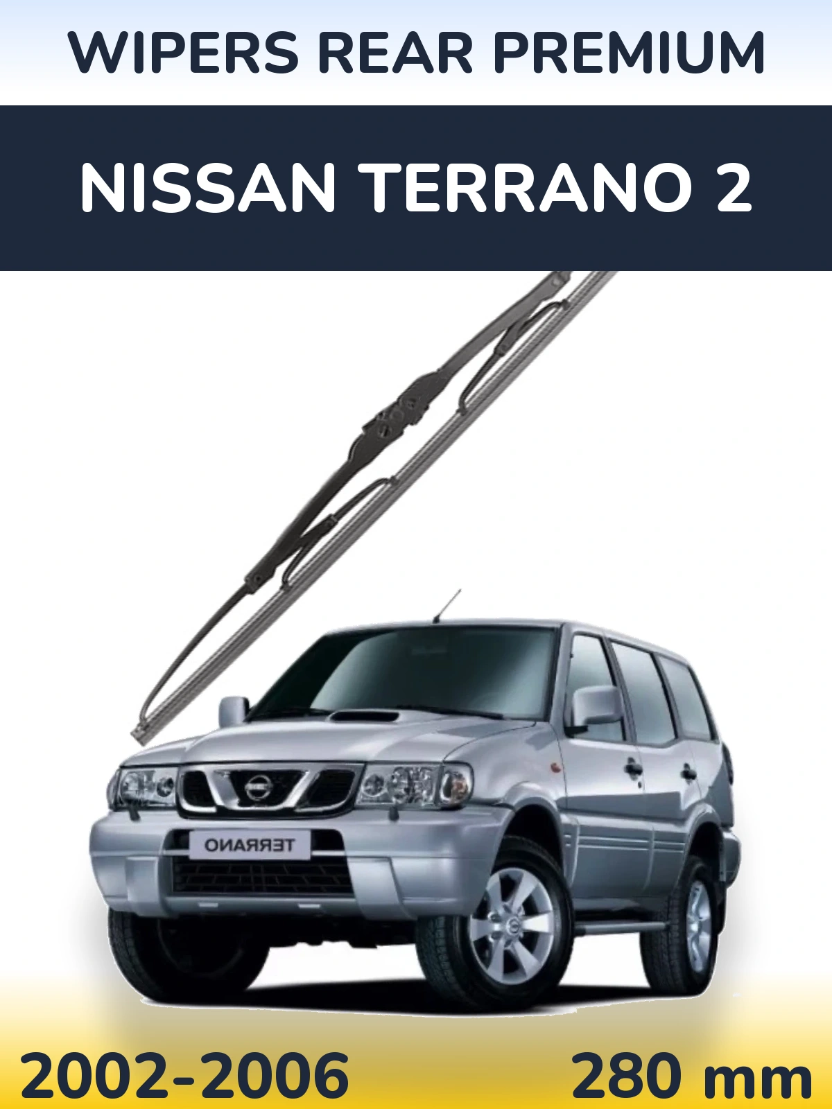Zadní stěrač WIPERS REAR PREMIUM 280 mm pro Nissan Terrano 2 2002-2006