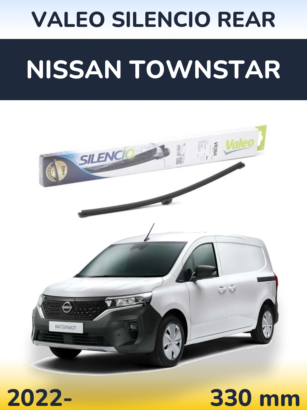 Zadní stěrač Valeo Silencio Rear 320 mm pro Nissan Townstar 2022-2026