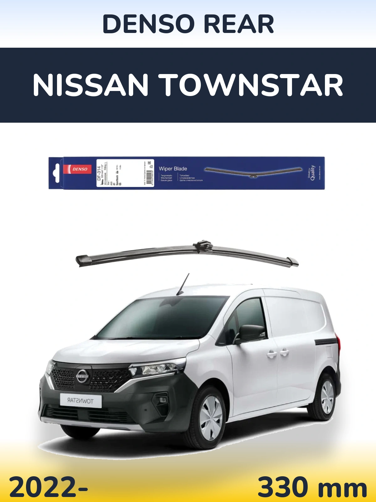 Zadní stěrač Denso Rear 320 mm pro Nissan Townstar 2022-2026