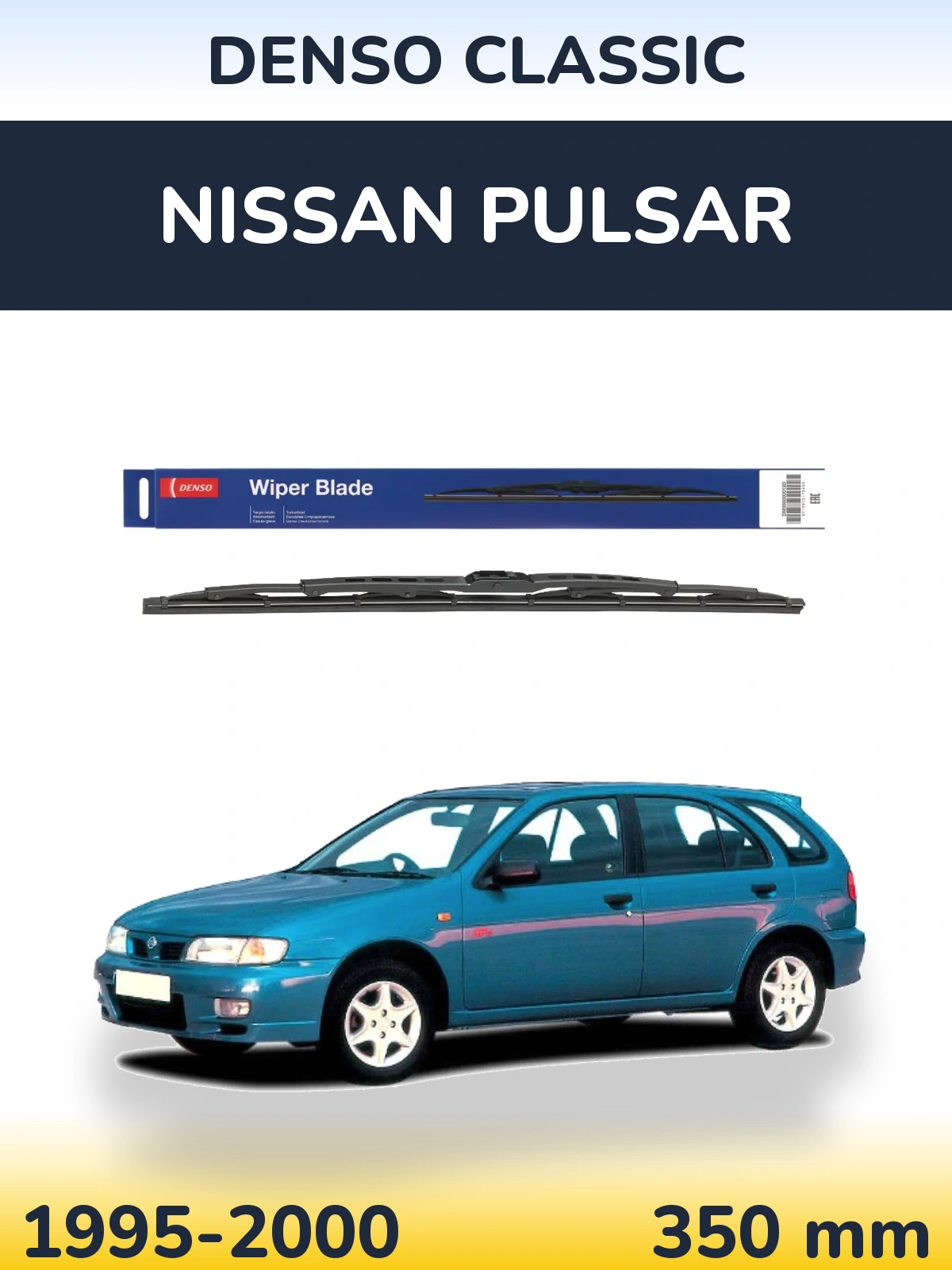 Zadní stěrač Denso Classic 350 mm pro Nissan Pulsar 1995-2000