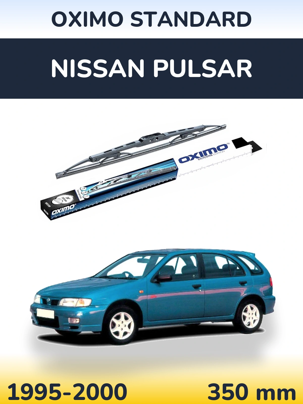 Zadní stěrač Oximo Standard 350 mm pro Nissan Pulsar 1995-2000