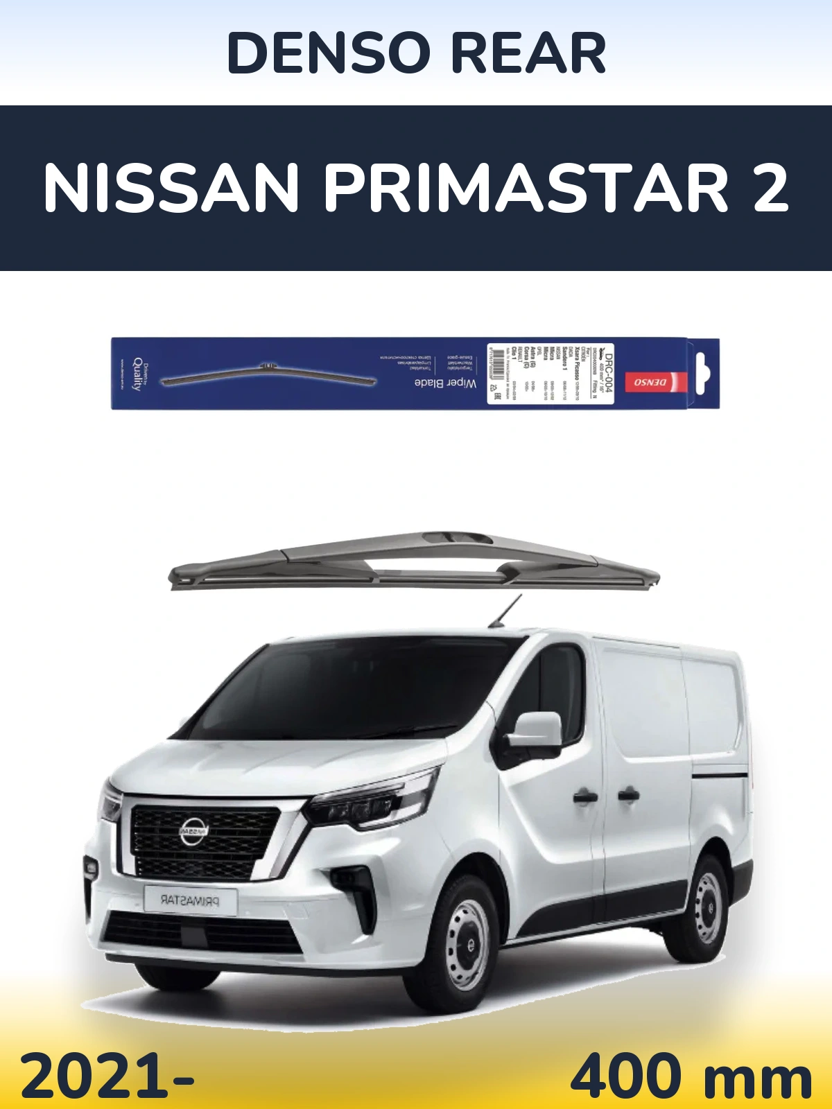 Задня щітка Denso Rear 400 мм для Nissan Primastar 2 2021-2026