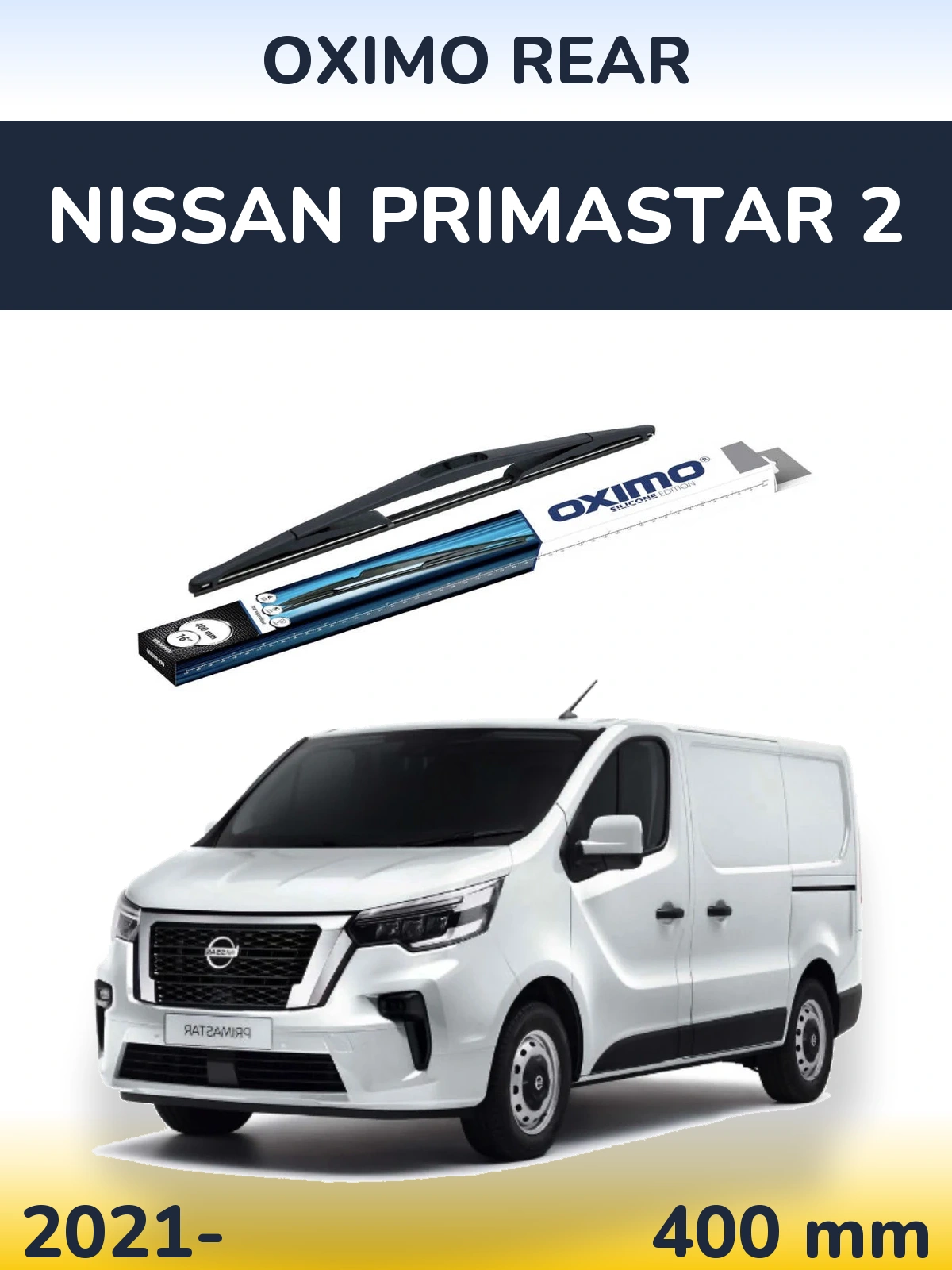 Задня щітка Oximo Rear 400 мм для Nissan Primastar 2 2021-2026