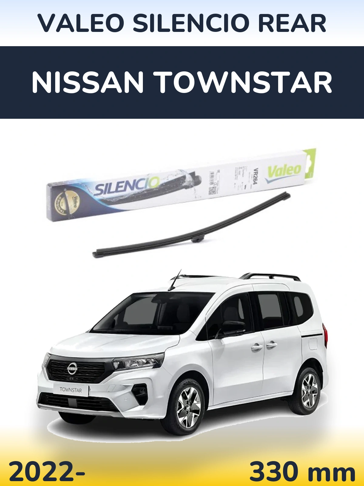 Zadní stěrač Valeo Silencio Rear 320 mm pro Nissan Townstar 2022-2026