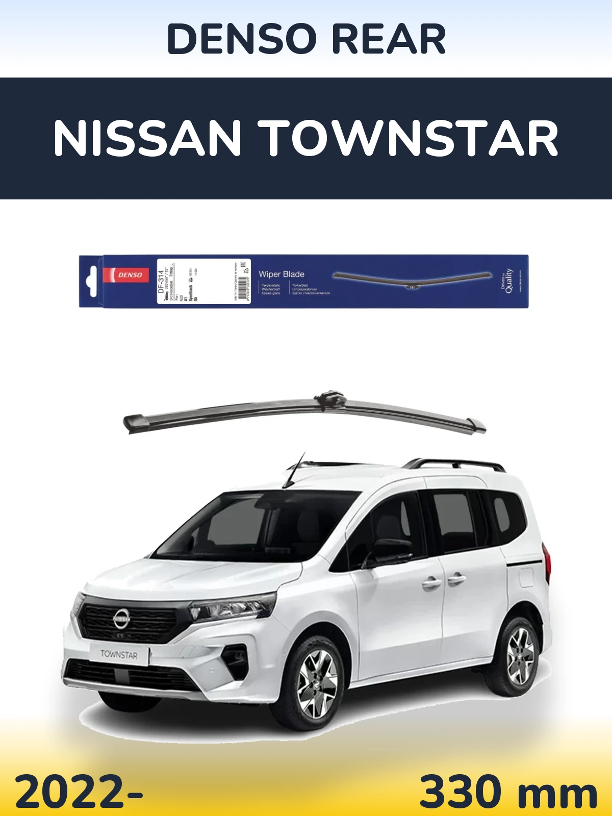 Zadní stěrač Denso Rear 320 mm pro Nissan Townstar 2022-2026