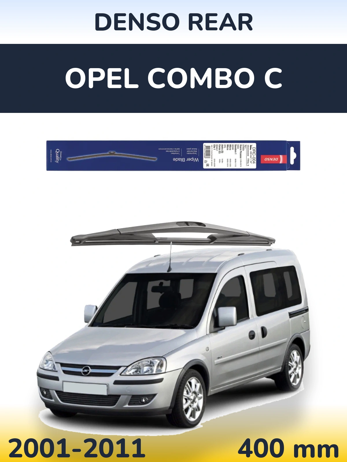 Zadní stěrač Denso Rear 400 mm pro Opel Combo C 2001-2011