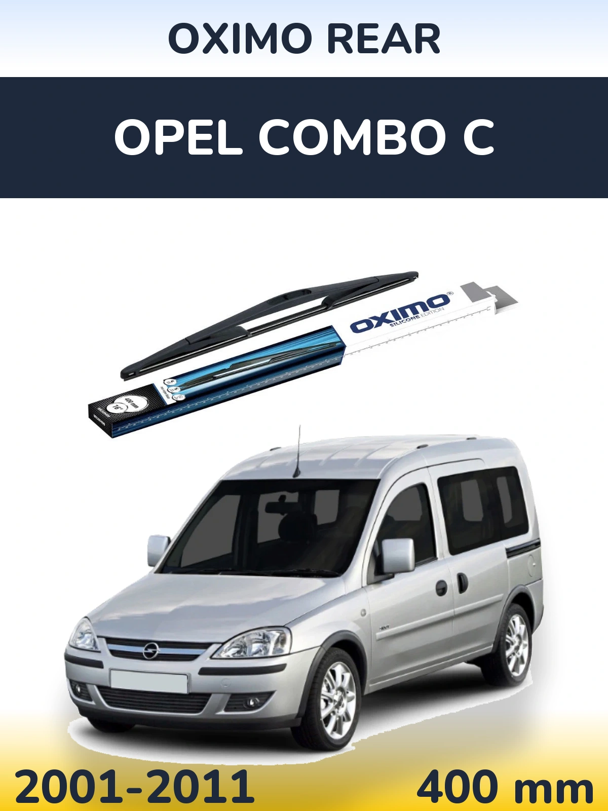 Zadní stěrač Oximo Rear 400 mm pro Opel Combo C 2001-2011