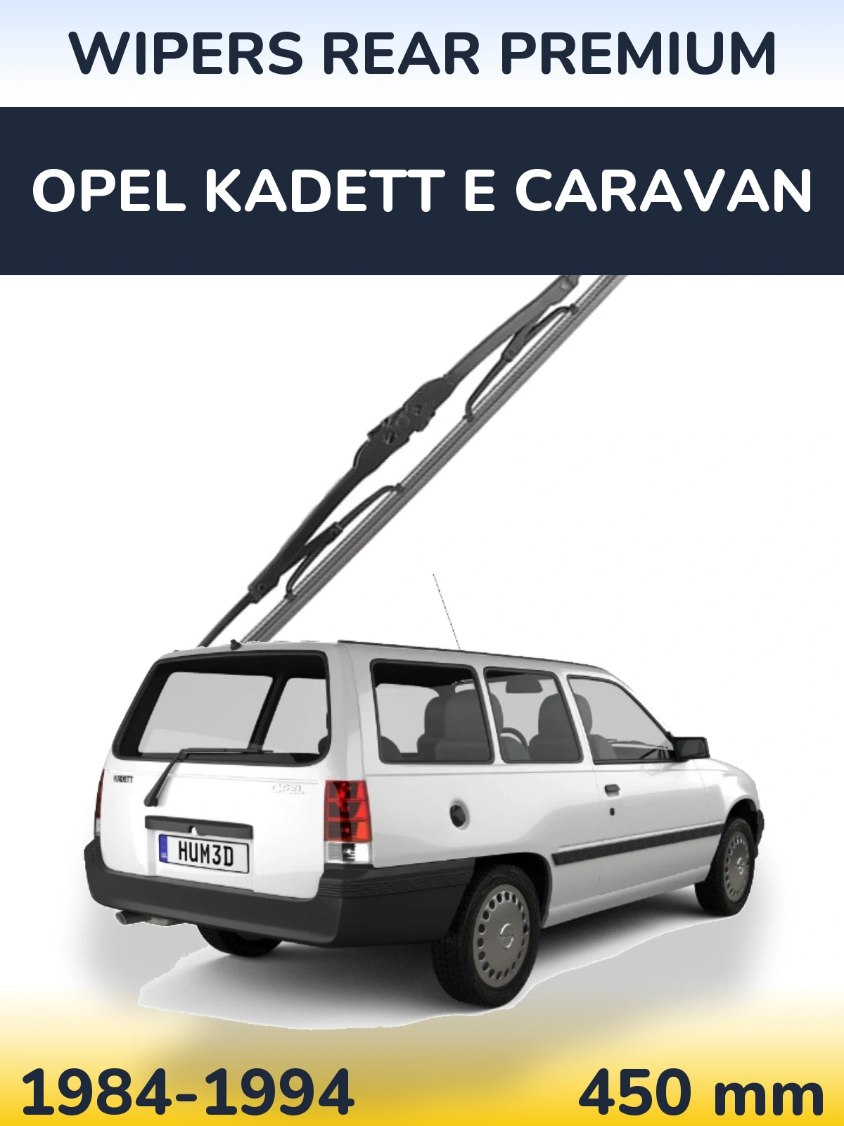 Zadní stěrač WIPERS REAR PREMIUM 450 mm pro Opel Kadett E Caravan 1984-1994
