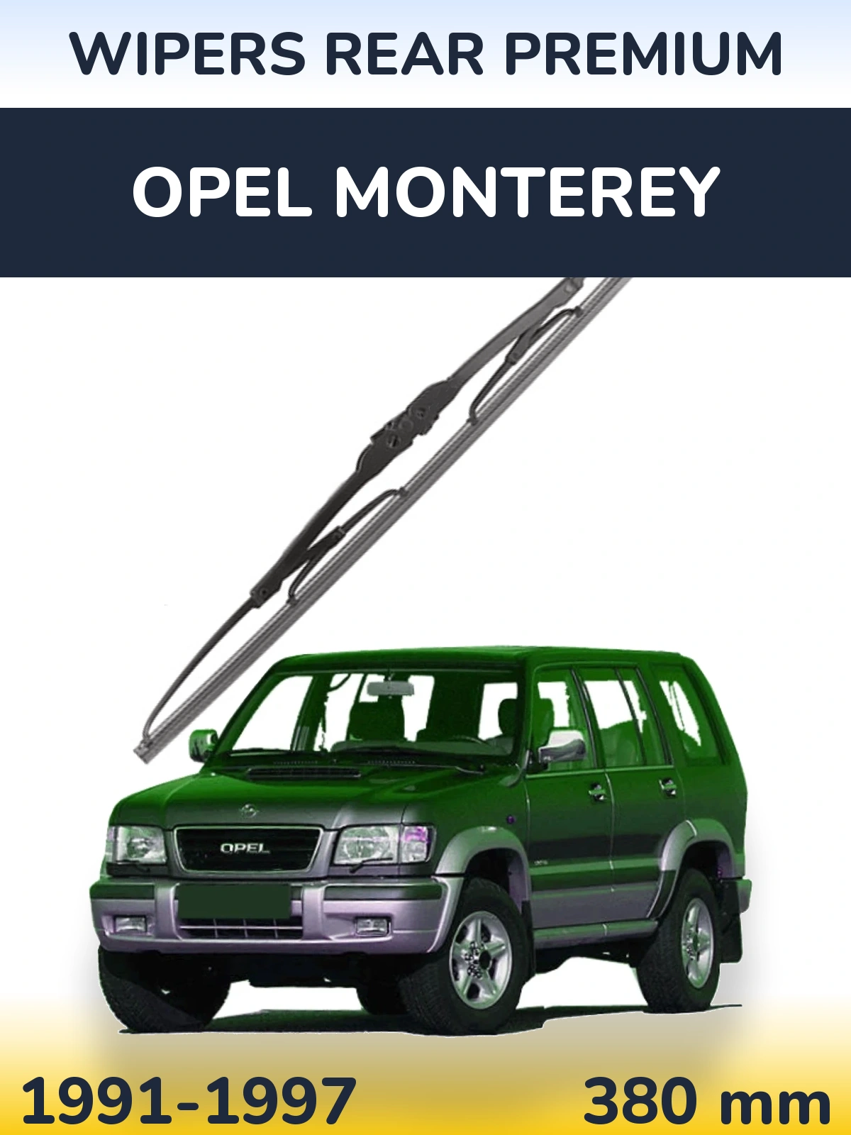 Zadní stěrač WIPERS REAR PREMIUM 380 mm pro Opel Monterey 1991-1997
