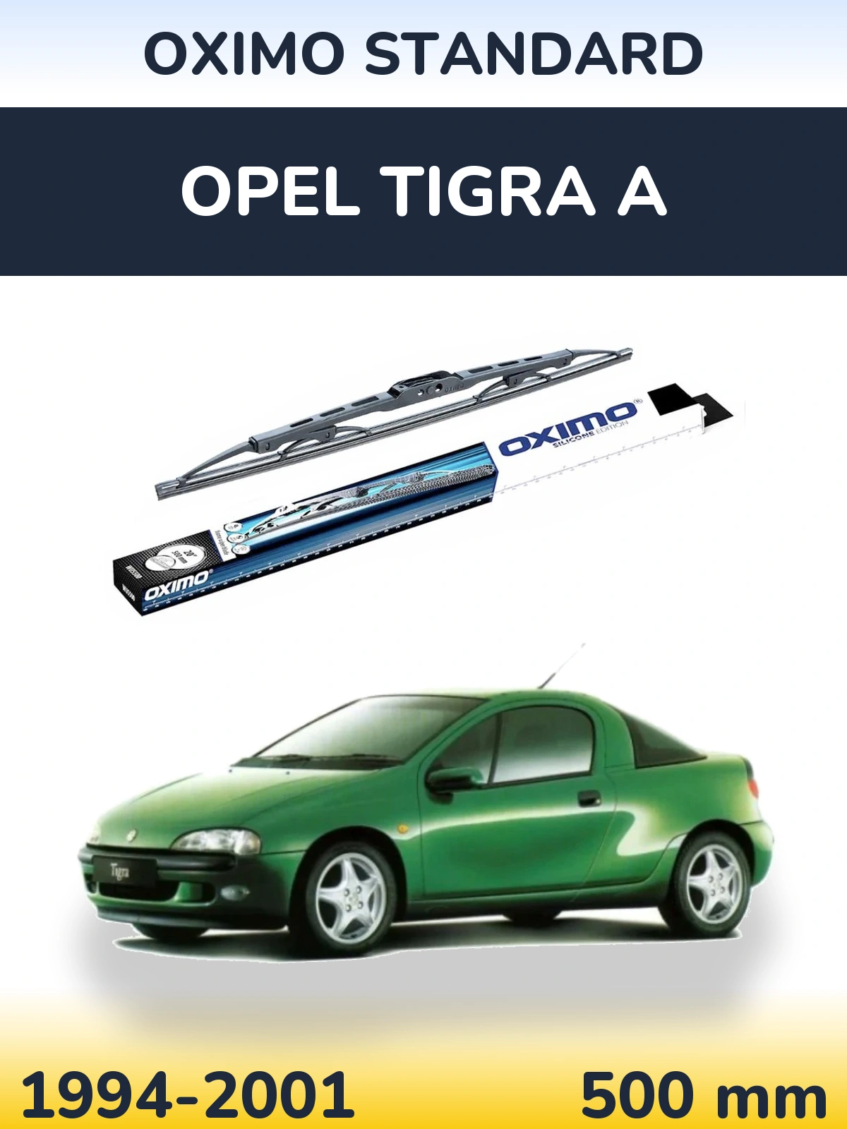Zadní stěrač Oximo Standard 500 mm pro Opel Tigra A 1994-2001