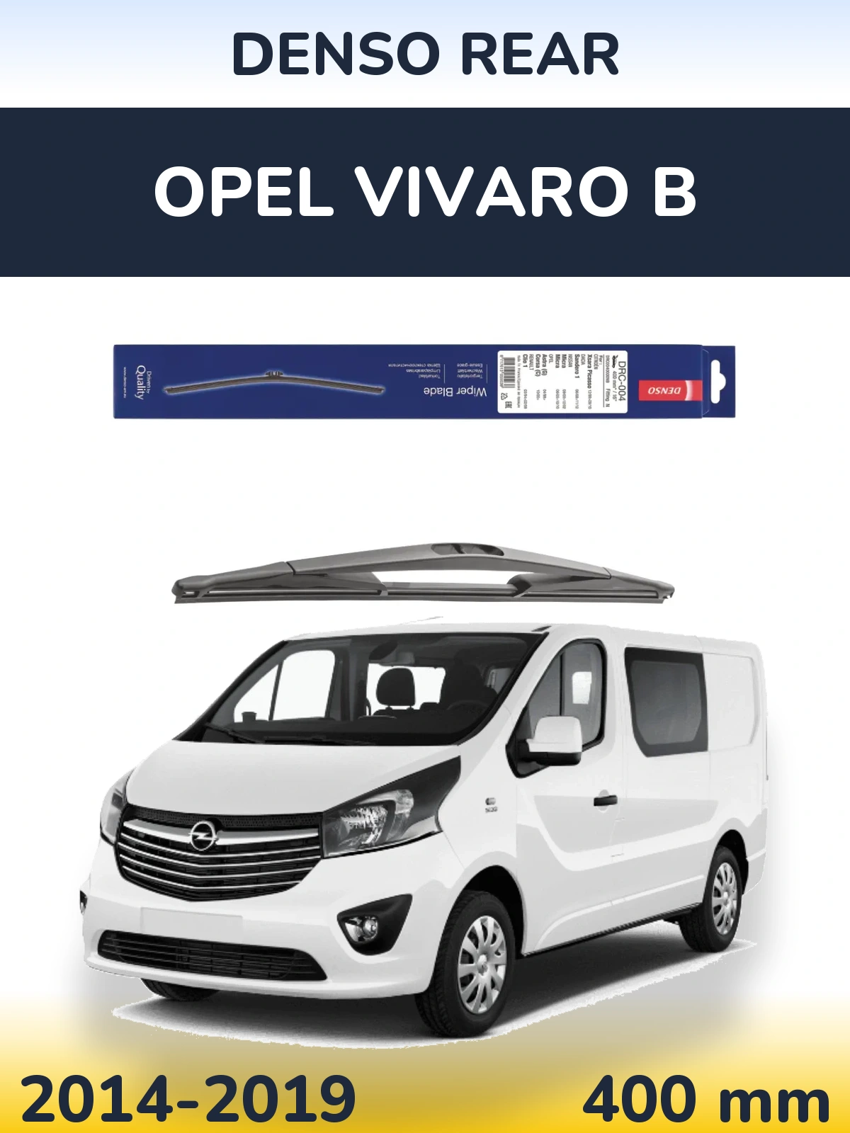 Zadní stěrač Denso Rear 400 mm pro Opel Vivaro B 2014-2019