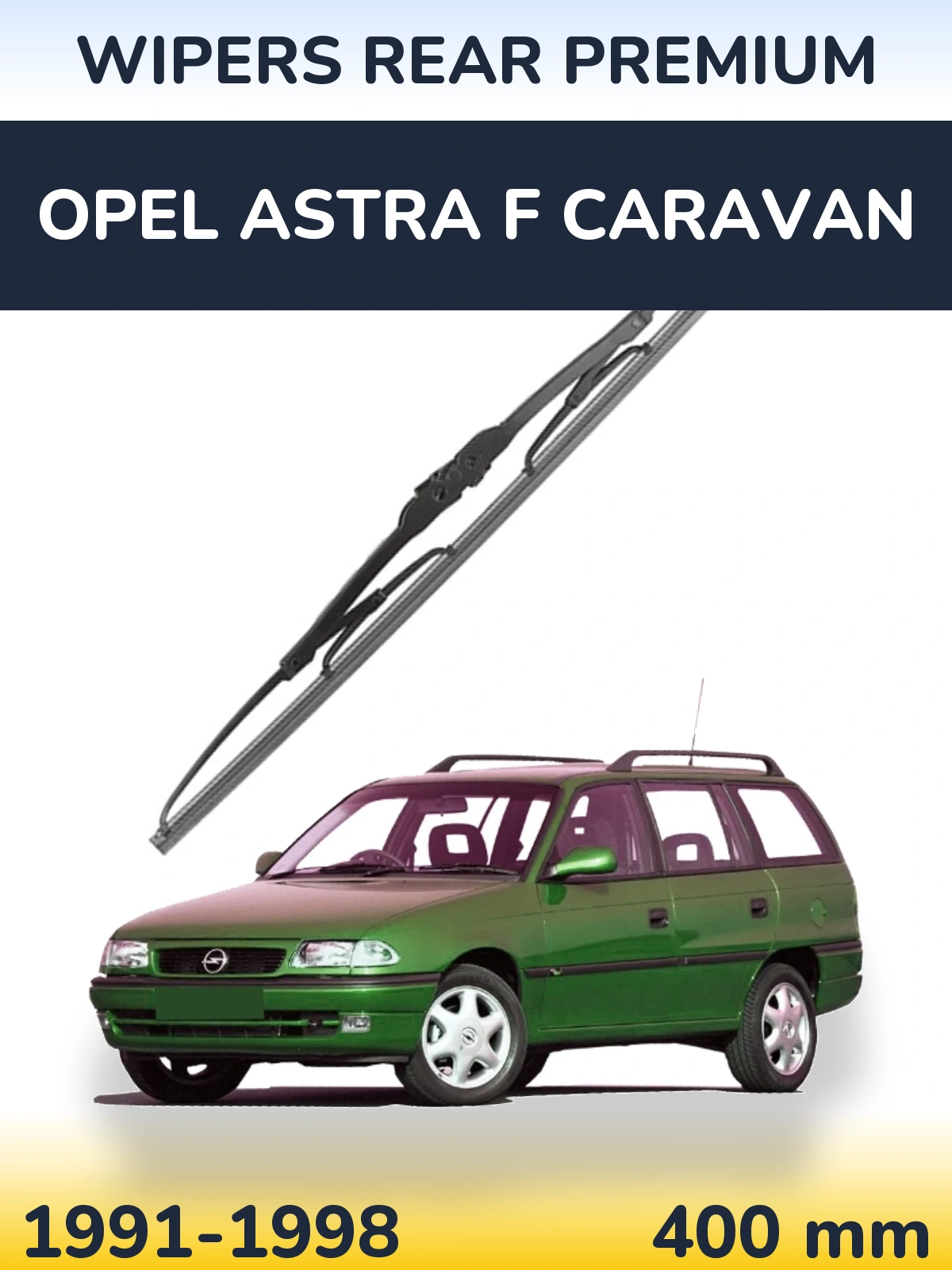 Zadní stěrač WIPERS REAR PREMIUM 400 mm pro Opel Astra F Caravan 1991-1998