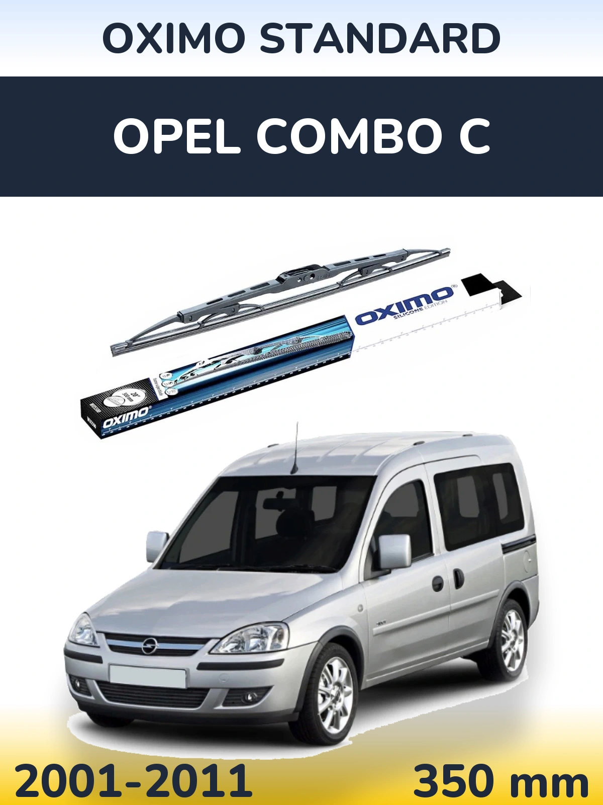 Zadní stěrač Oximo Standard 350 mm pro Opel Combo C 2001-2011
