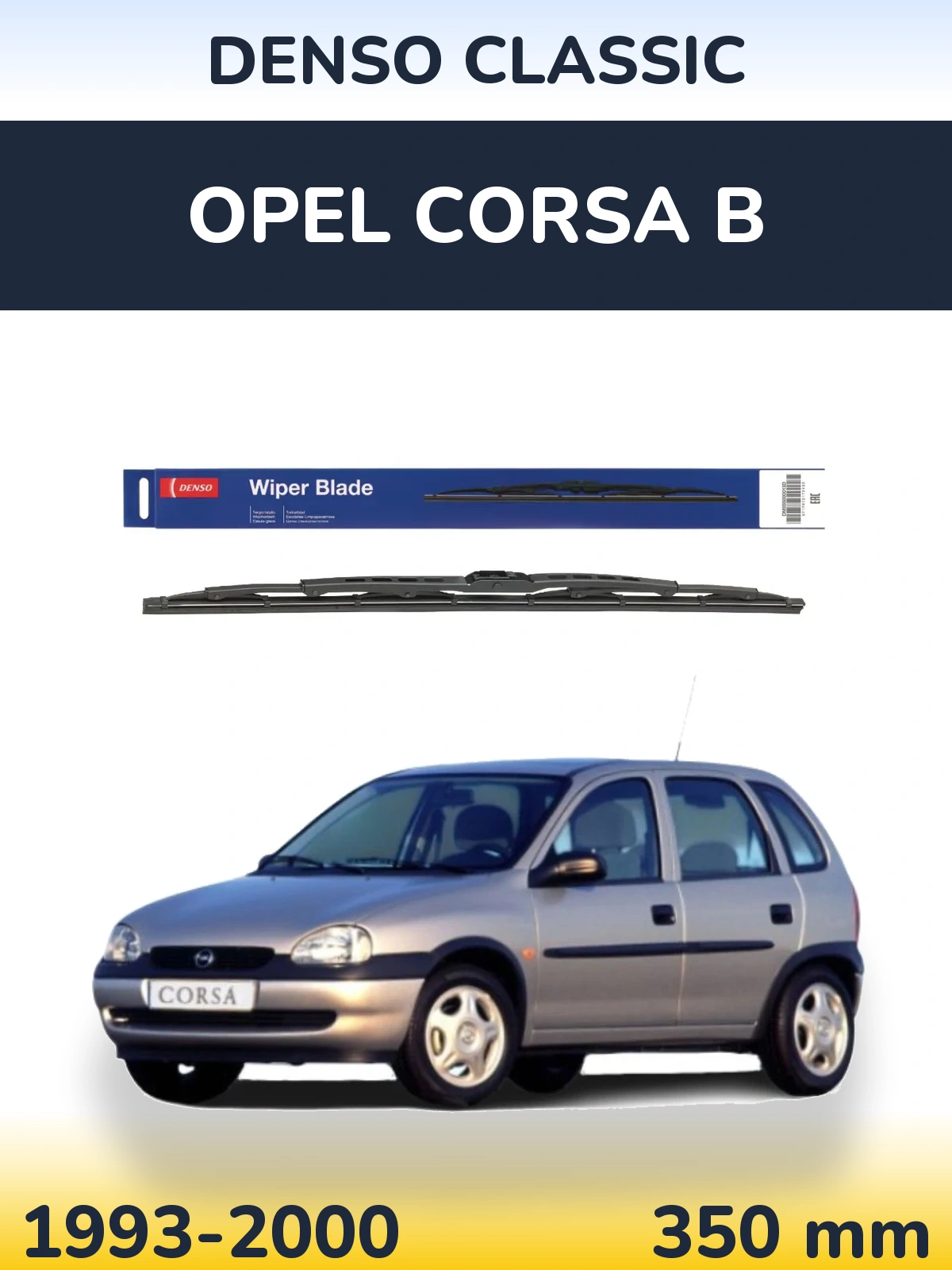 Zadní stěrač Denso Classic 350 mm pro Opel Corsa B 1993-2000