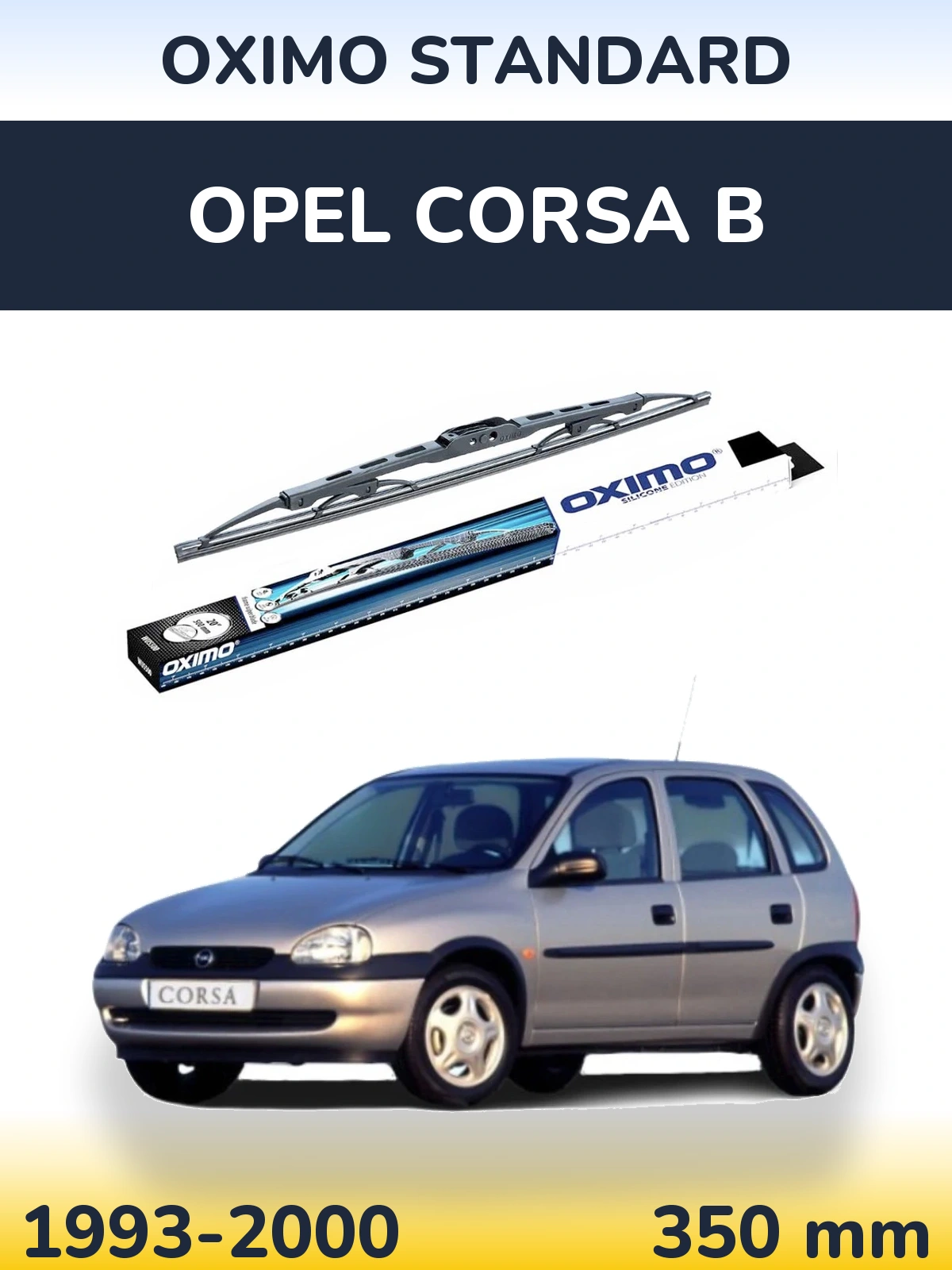 Zadní stěrač Oximo Standard 350 mm pro Opel Corsa B 1993-2000