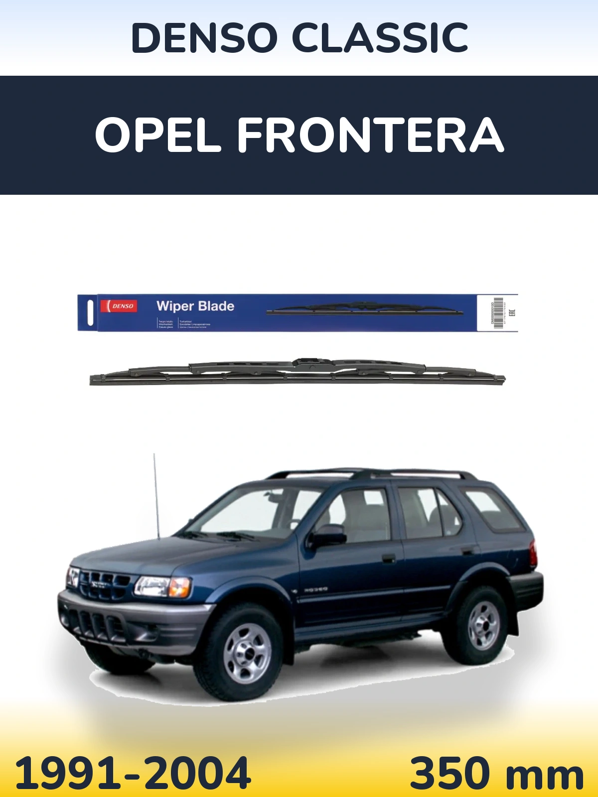 Zadní stěrač Denso Classic 350 mm pro Opel Frontera 1991-2004