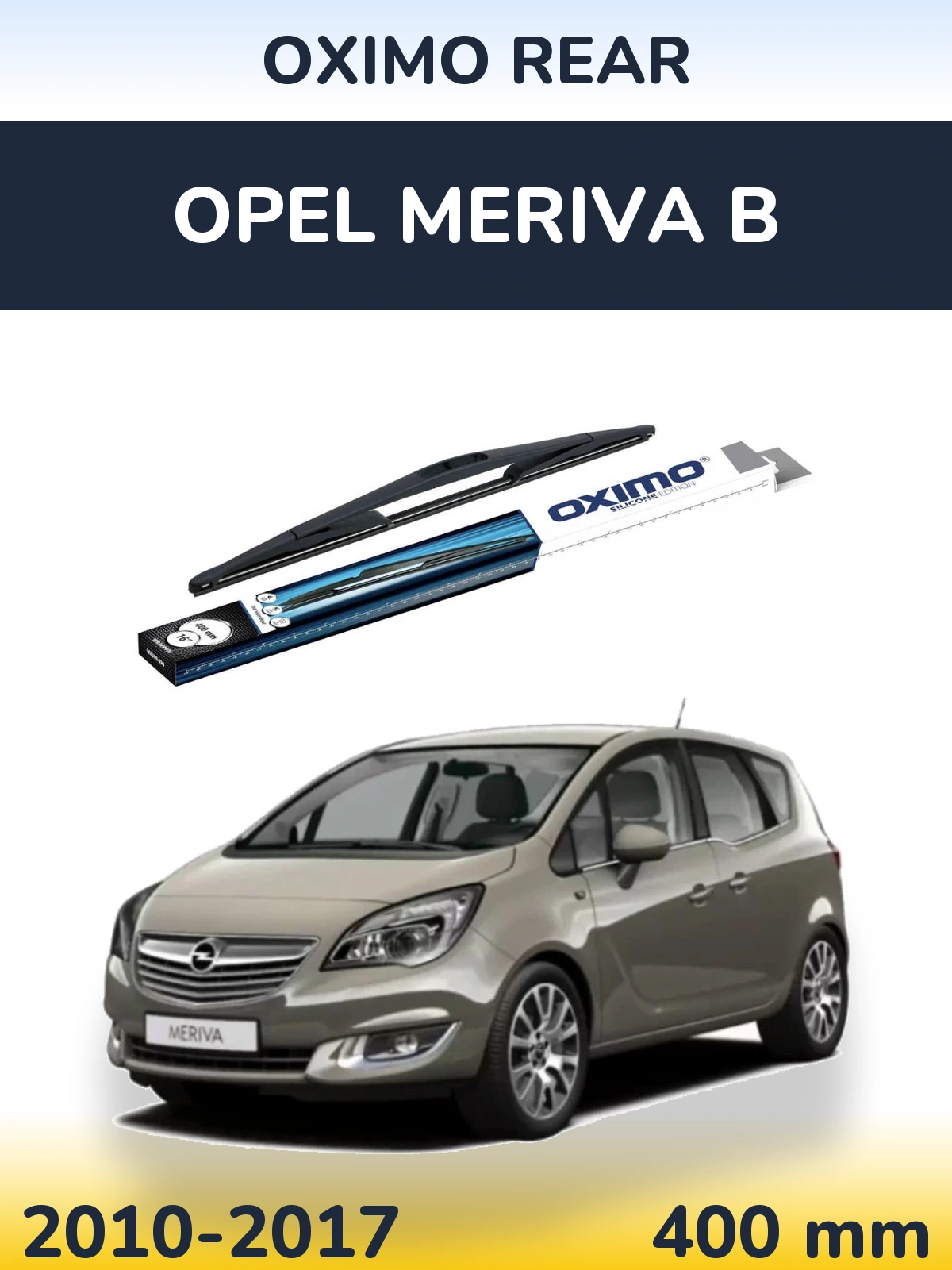 Zadní stěrač Oximo Rear 400 mm pro Opel Meriva B 2010-2017