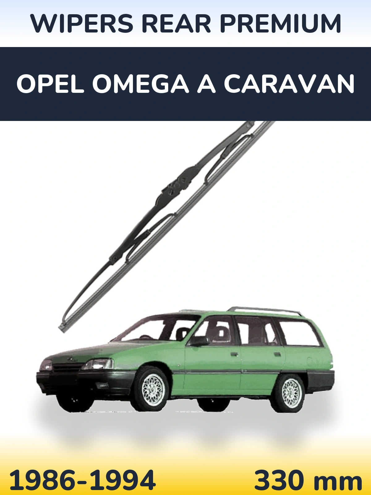 Zadní stěrač WIPERS REAR PREMIUM 330 mm pro Opel Omega A Caravan 1986-1994