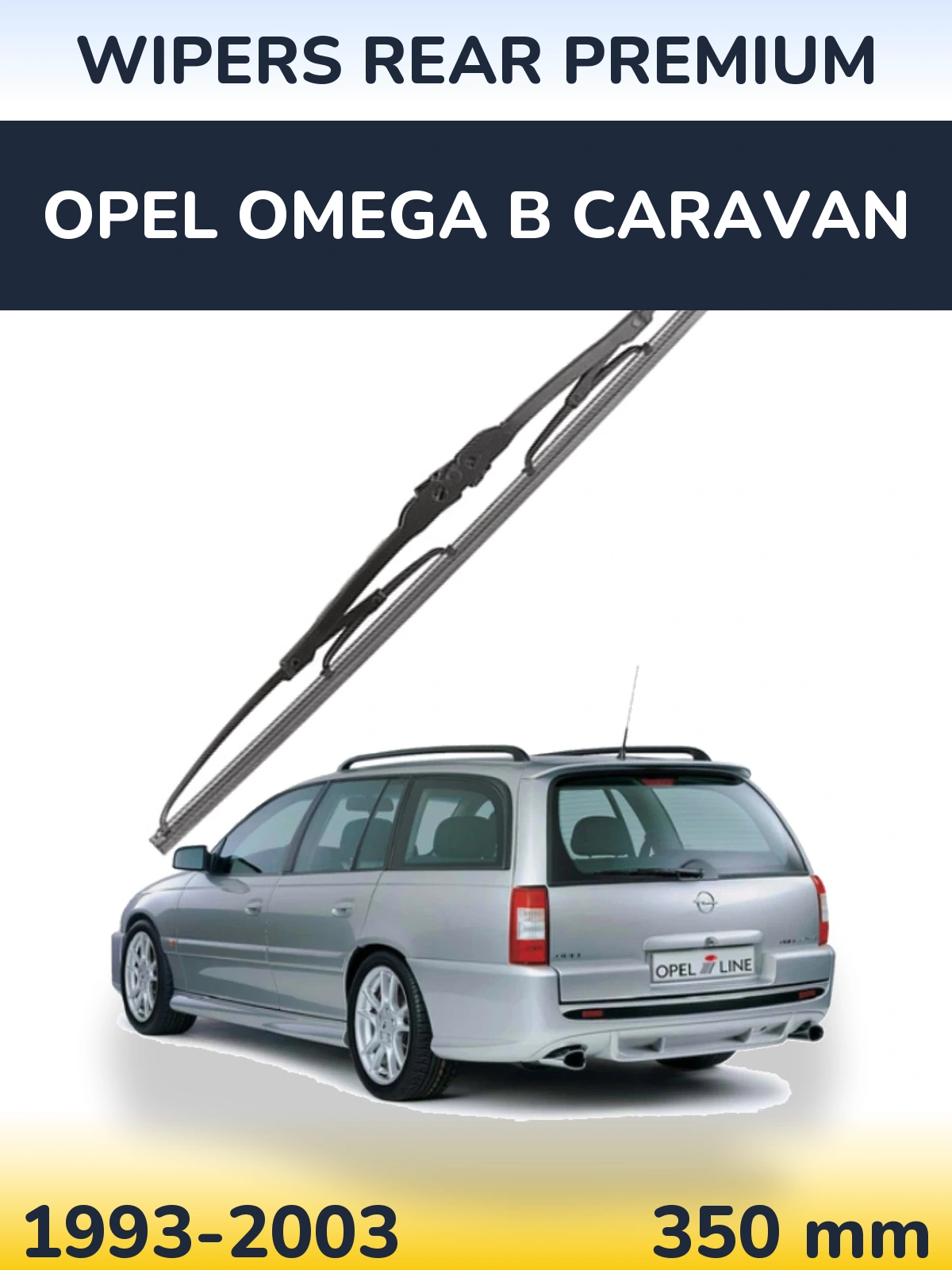 Zadní stěrač WIPERS REAR PREMIUM 350 mm pro Opel Omega B Caravan 1993-2003
