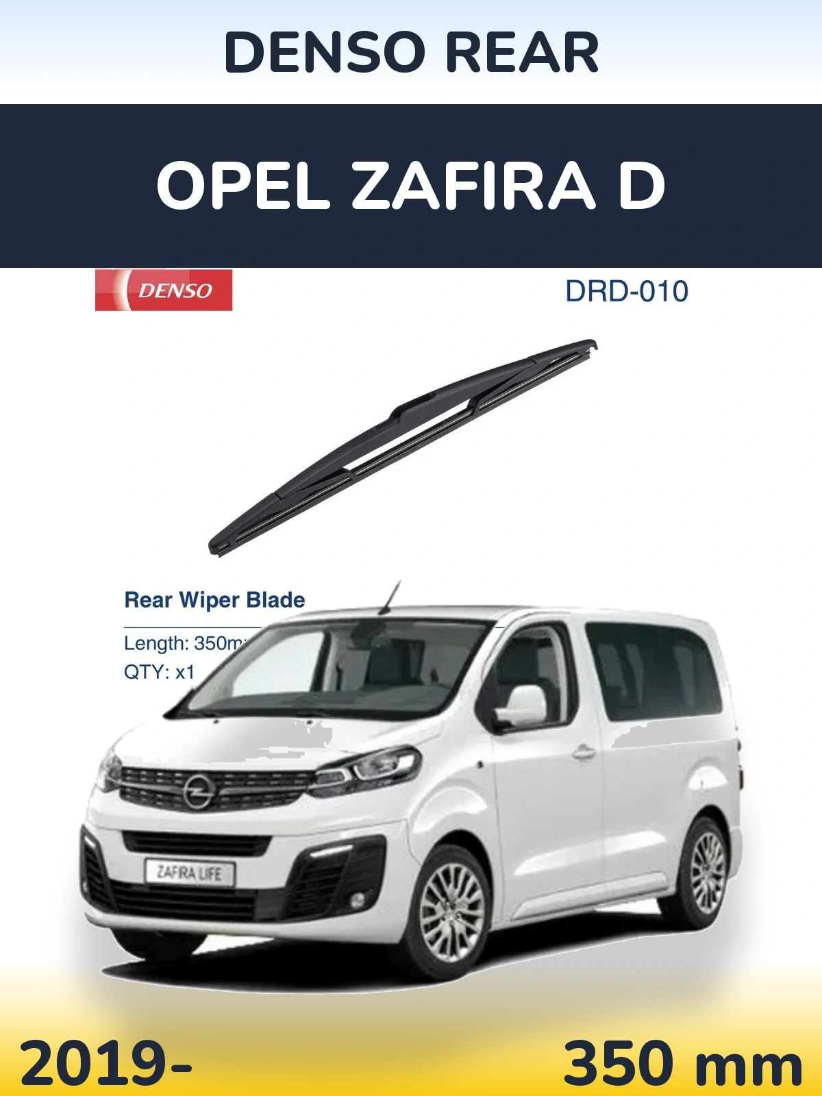 Zadní stěrač Denso Rear 350 mm pro Opel Zafira D 2019-2026