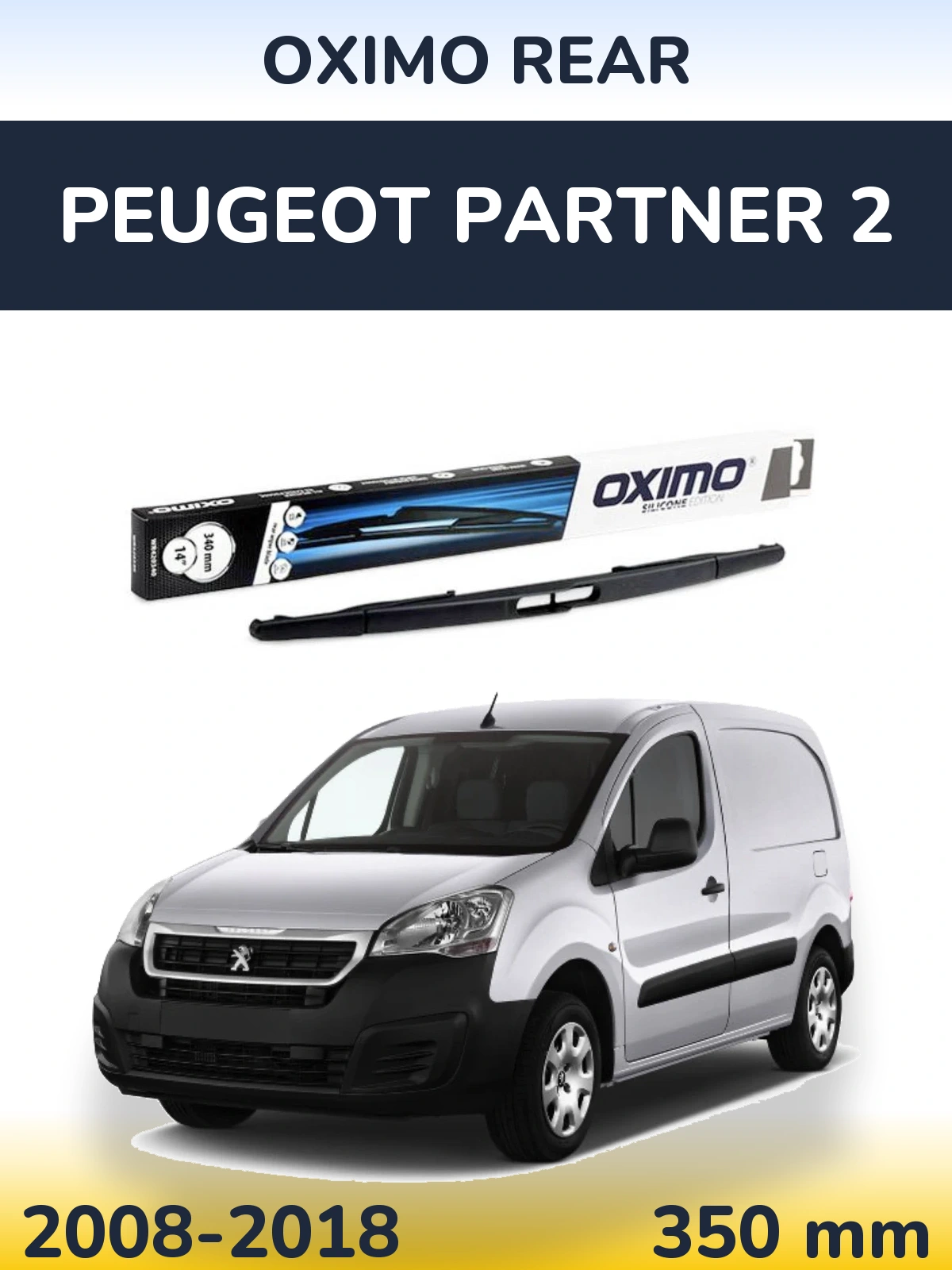 Zadní stěrač Oximo Rear 350 mm pro Peugeot Partner 2 2008-2018
