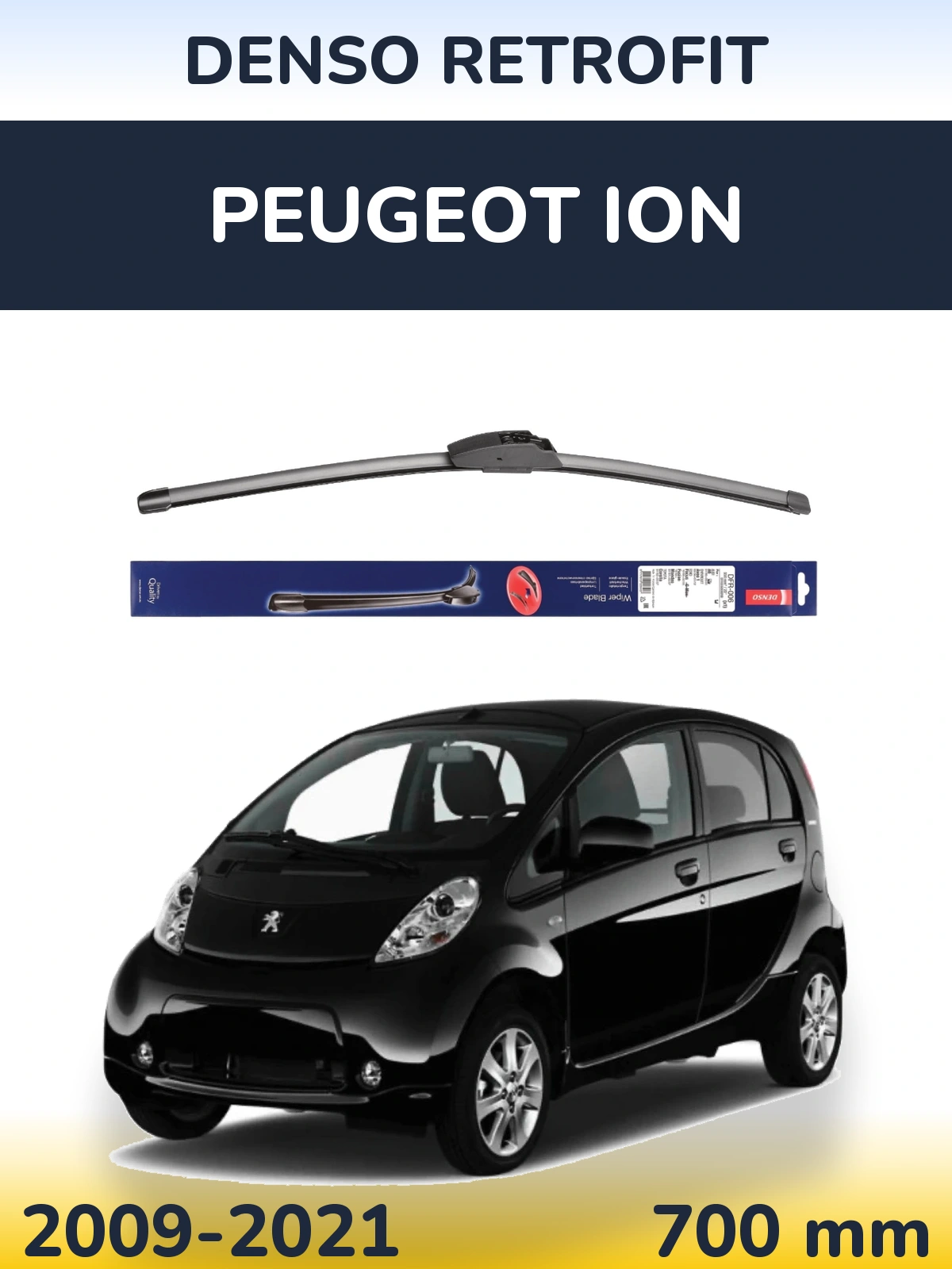 Přední stěrač Denso Retrofit 700 mm pro Peugeot iOn 2009-2021