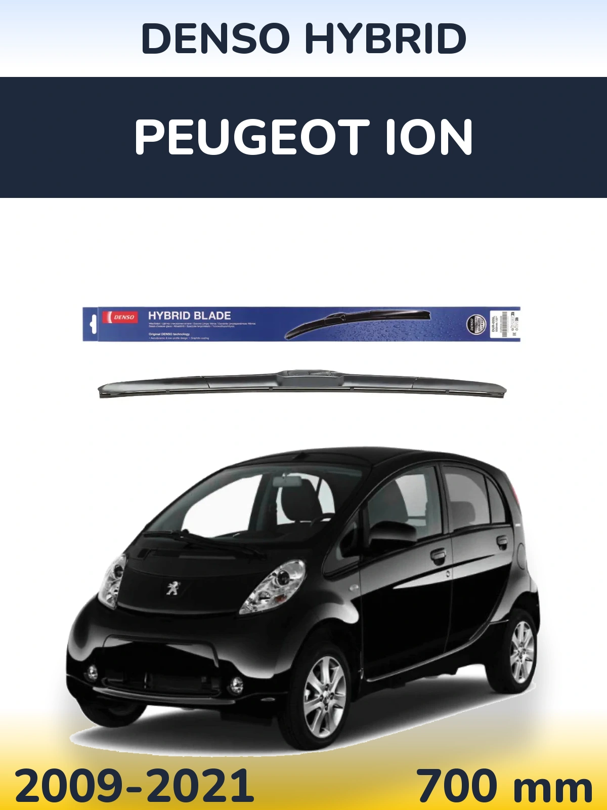 Přední stěrač Denso Hybrid 700 mm pro Peugeot iOn 2009-2021