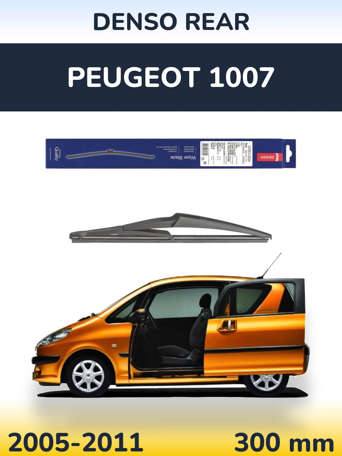 Zadní stěrač Denso Rear 300 mm pro Peugeot 1007 2005-2011