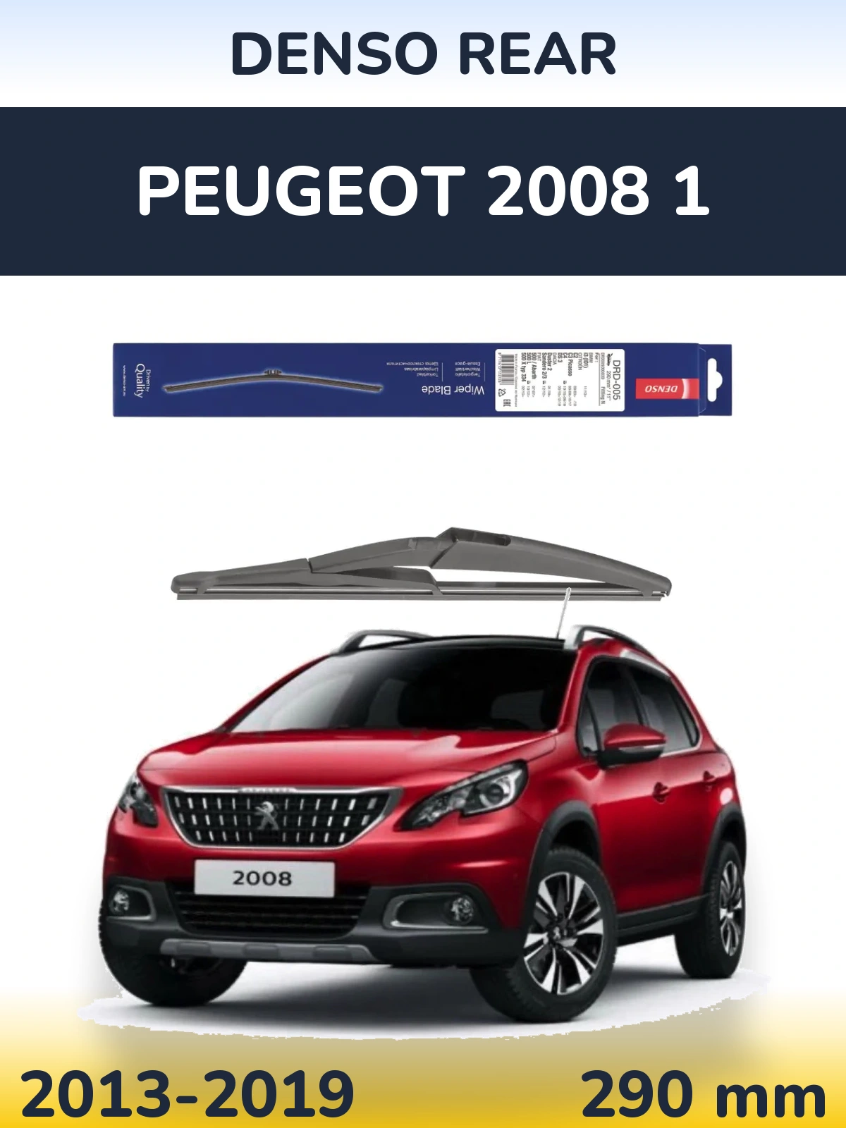 Zadní stěrač Denso Rear 290 mm pro Peugeot 2008 1 2013-2019