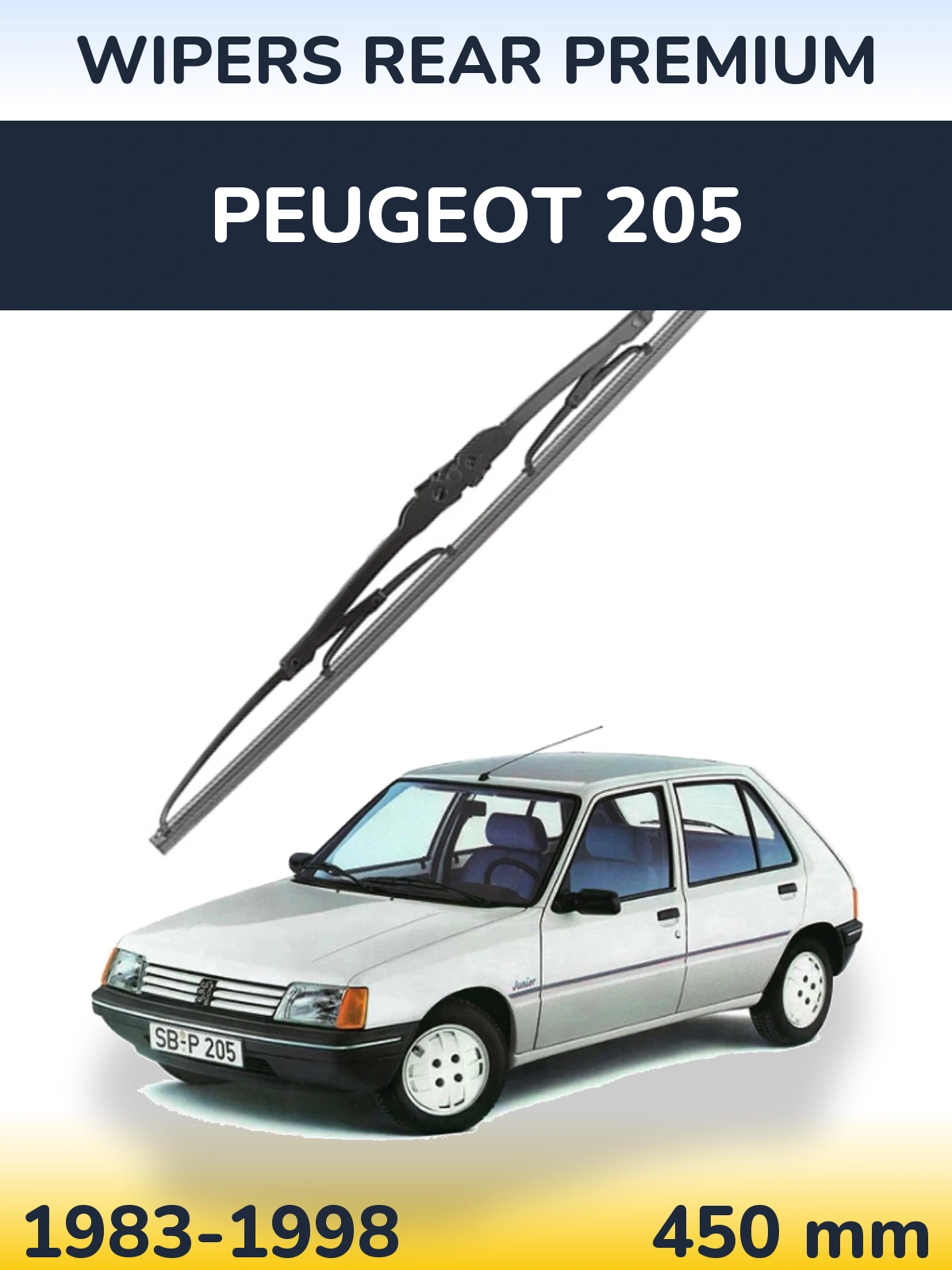 Zadní stěrač WIPERS REAR PREMIUM 450 mm pro Peugeot 205 1983-1998
