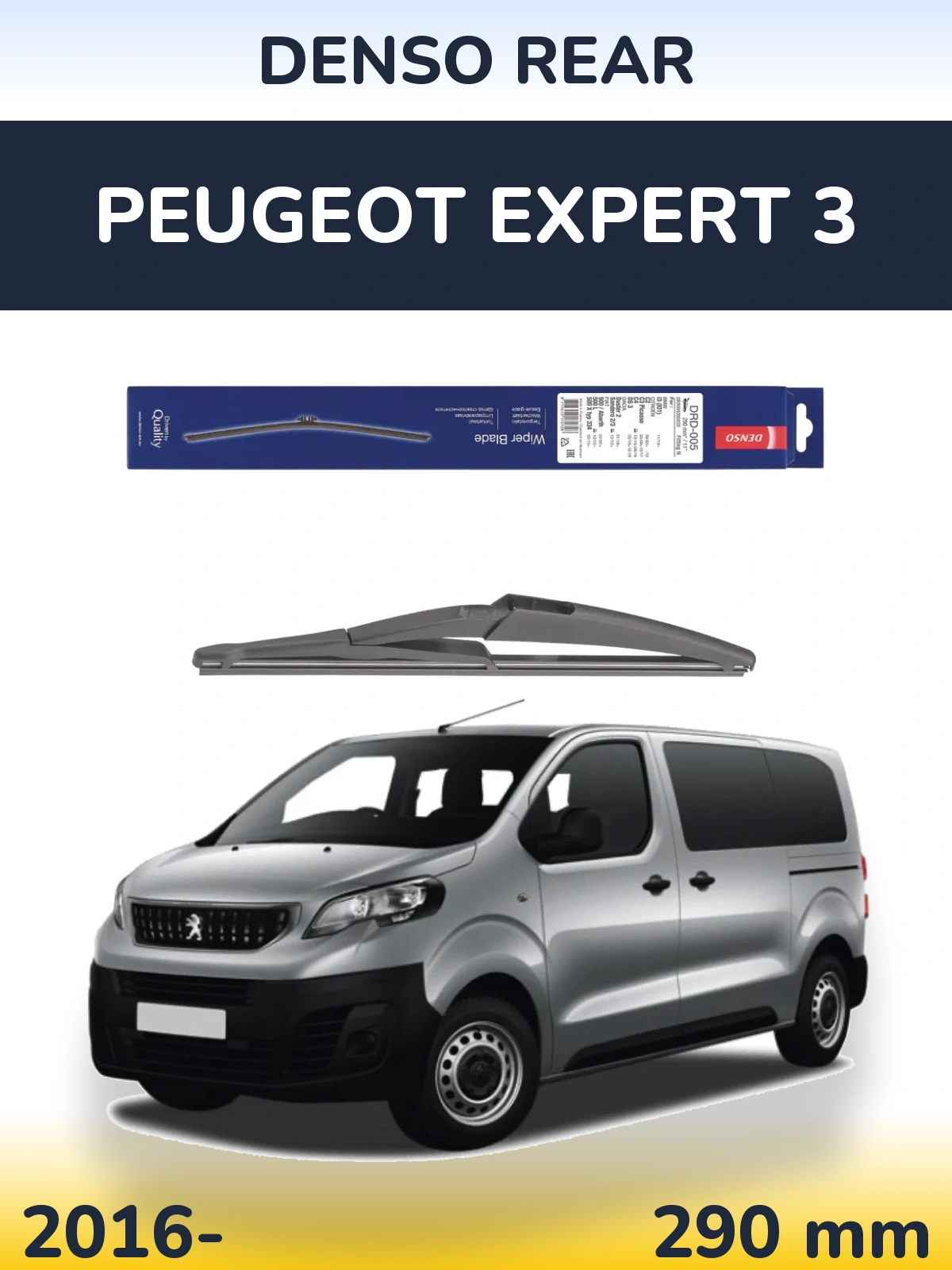 Zadní stěrač Denso Rear 290 mm pro Peugeot Expert 3 2016-2026