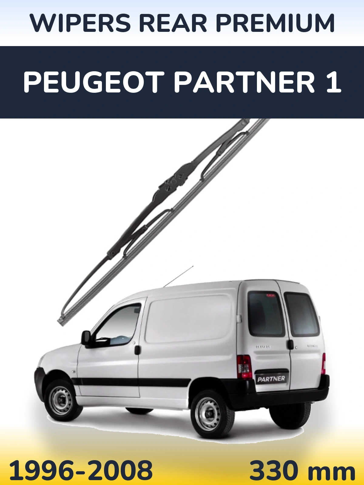 Zadní stěrač WIPERS REAR PREMIUM 330 mm pro Peugeot Partner 1 1996-2008