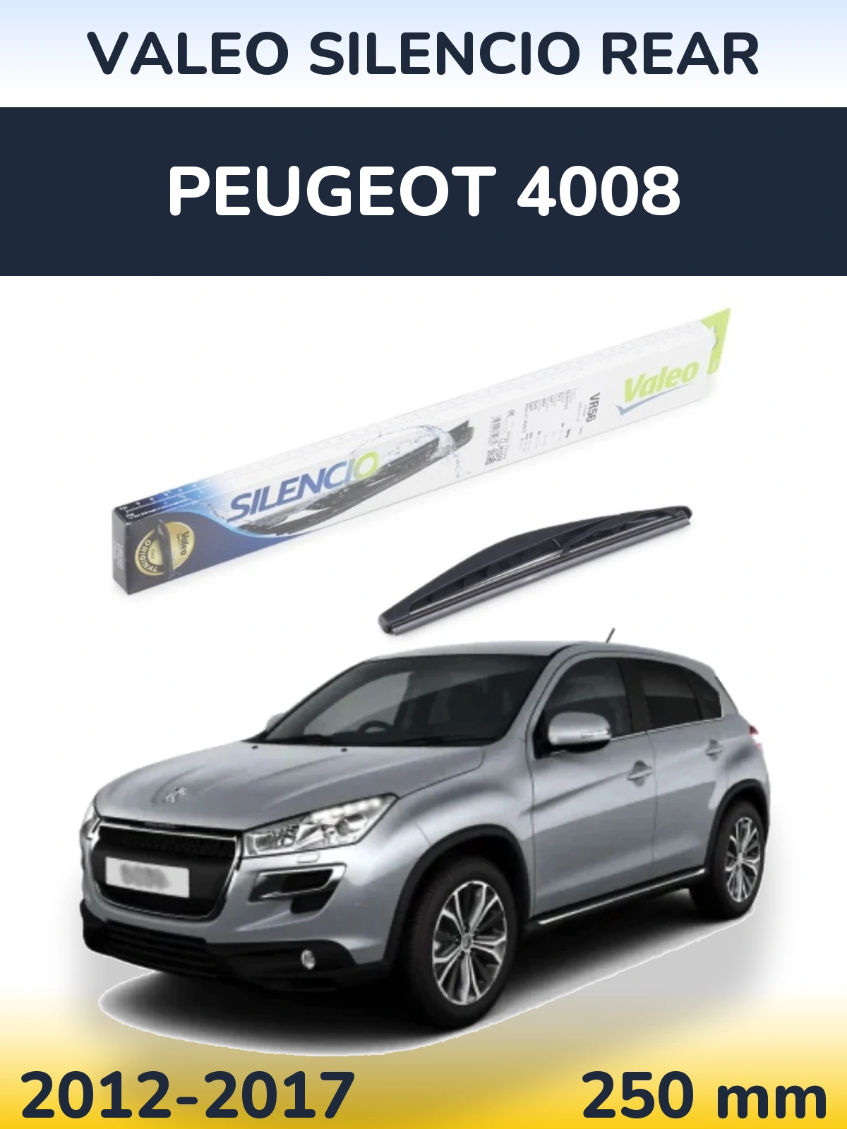 Zadní stěrač Valeo Silencio Rear 240 mm pro Peugeot 4008 2012-2017