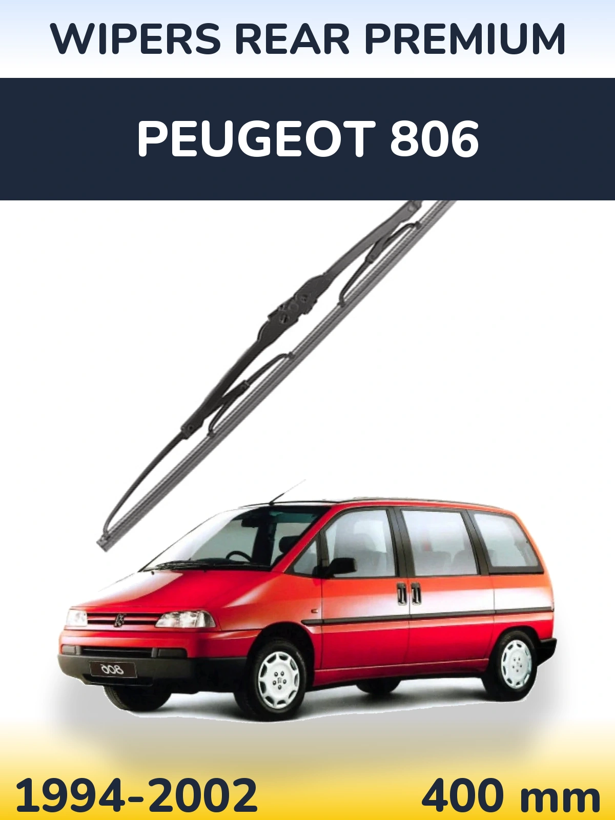 Zadní stěrač WIPERS REAR PREMIUM 400 mm pro Peugeot 806 1994-2002