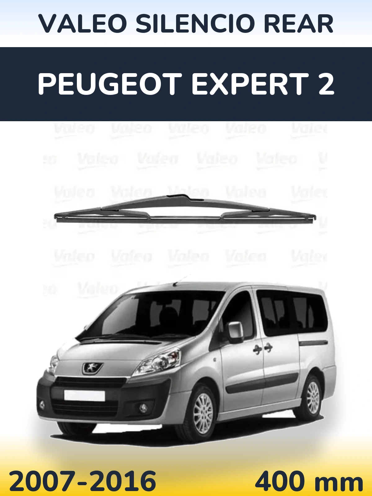 Zadní stěrač Valeo Silencio Rear 400 mm pro Peugeot Expert 2 2007-2016