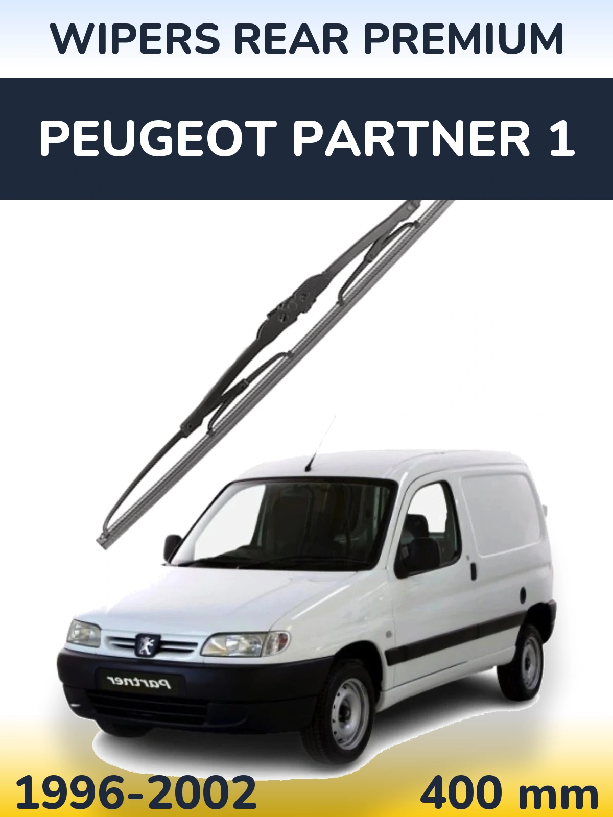 Zadní stěrač WIPERS REAR PREMIUM 400 mm pro Peugeot Partner 1 1996-2002