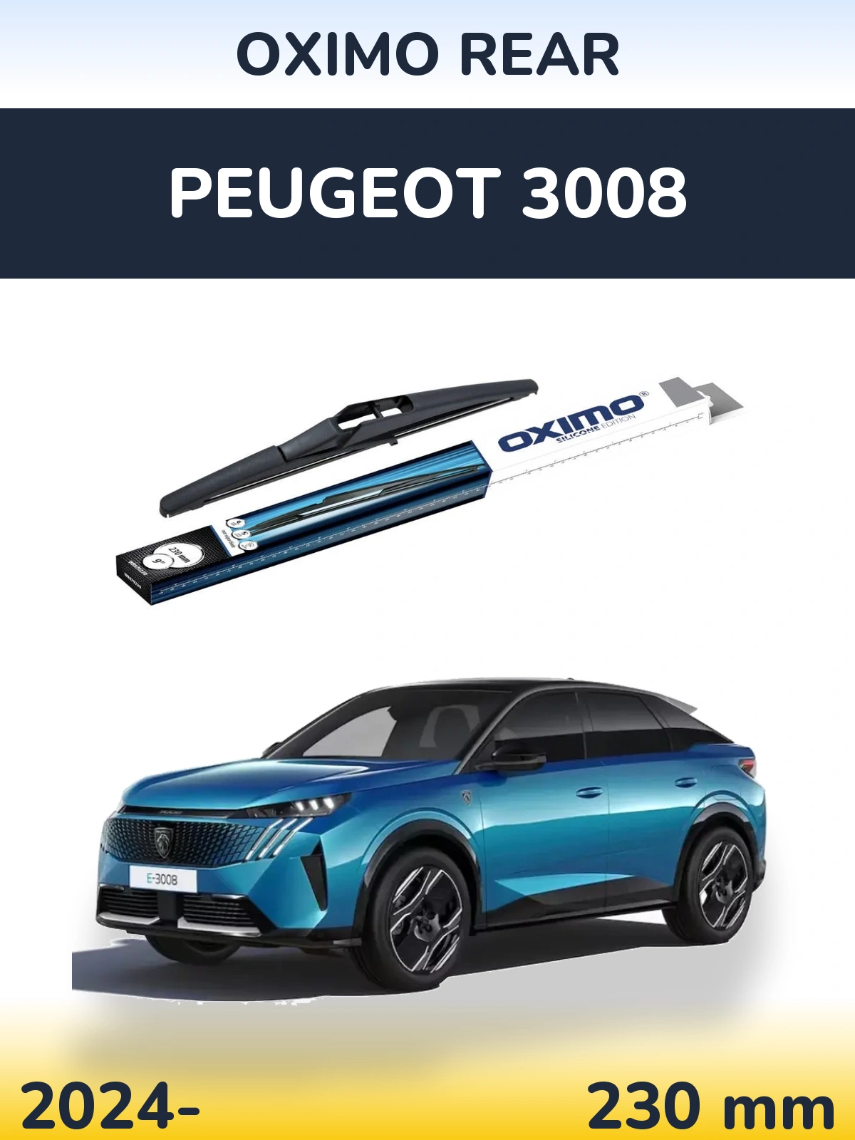 Zadní stěrač Oximo Rear 230 mm pro Peugeot 3008 2024-2026