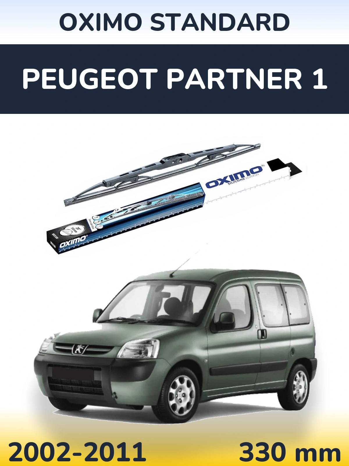 Zadní stěrač Oximo Standard 325 mm pro Peugeot Partner 1 2002-2011