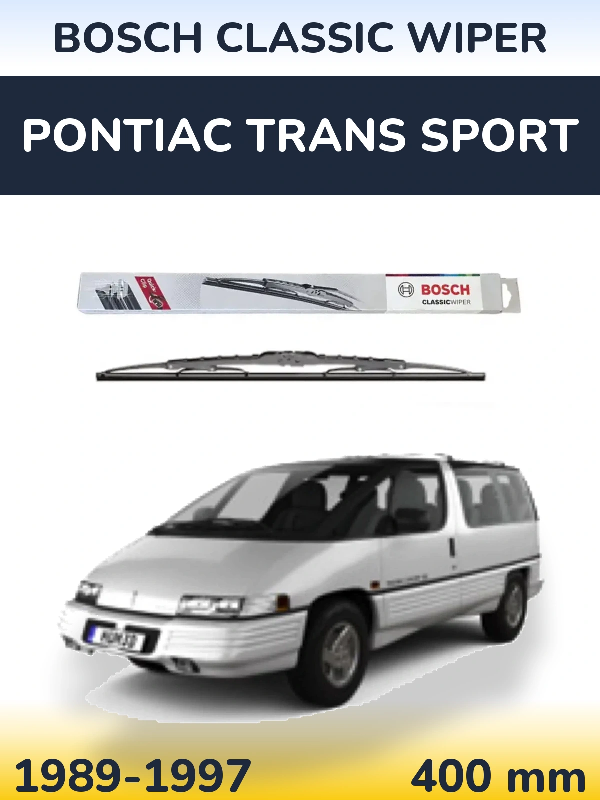 Задня щітка BOSCH Classic Wiper 400 мм для Pontiac Trans Sport 1989-1997